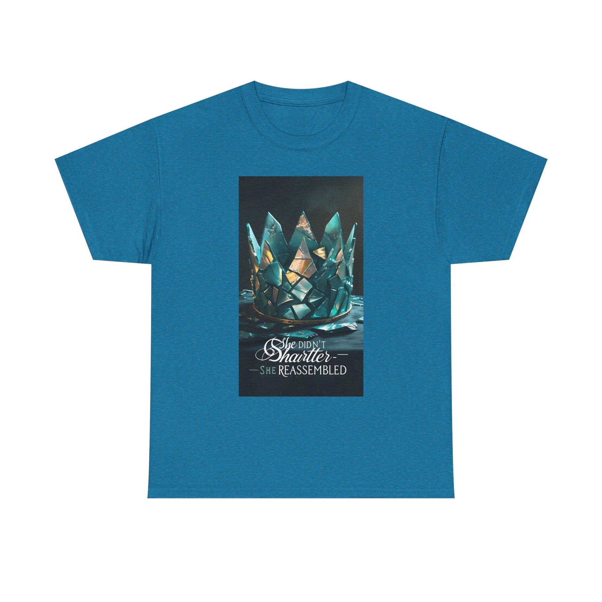 Stunning Crystal Crown Tee, Graphic T-Shirt, Unisex Cotton Top, Unique Gift, Fantasy Apparel, Holiday T-Shirt Printify
