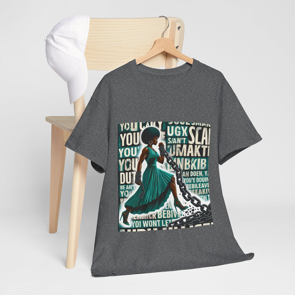Empowering Afrocentric Unisex Tee, Motivational T-Shirt, Gift for Her, Black History, Fashion Statement, Casual Wear Printify