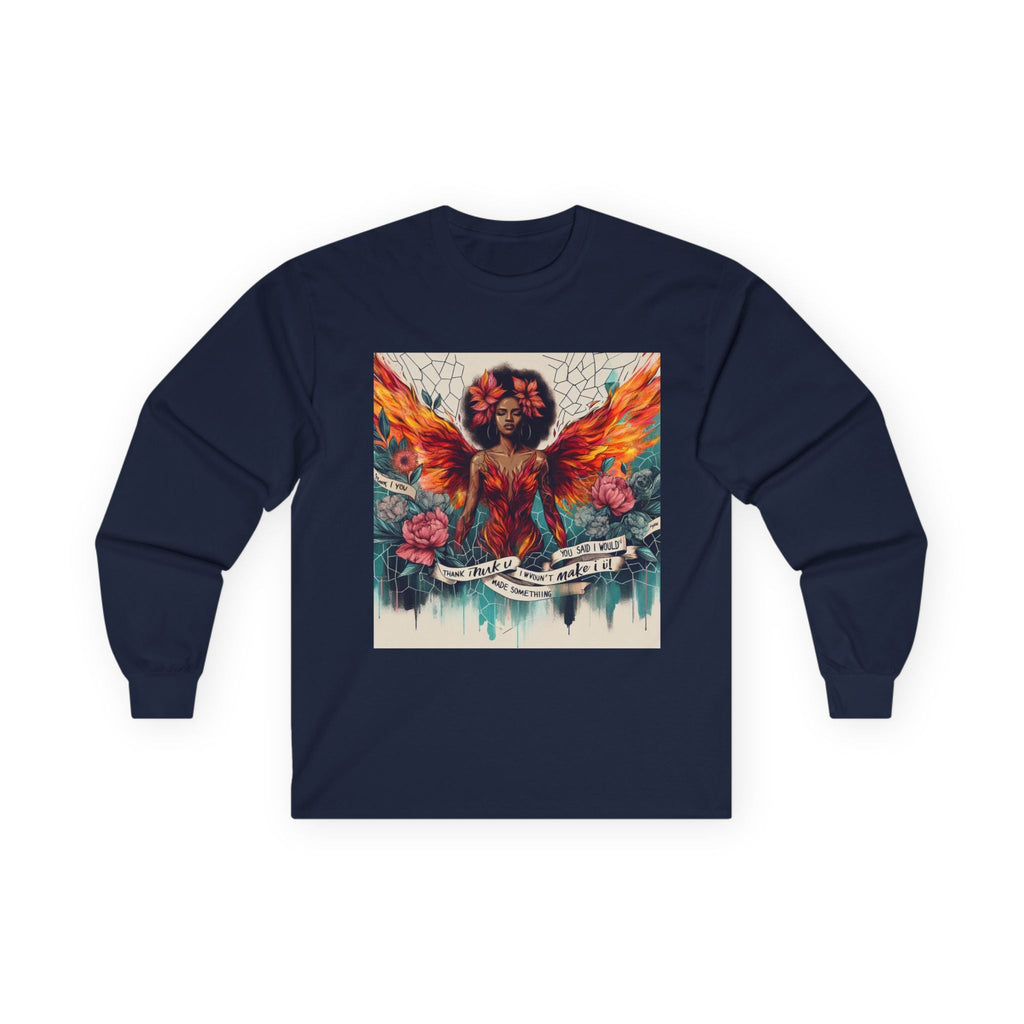 Bohemian Long Sleeve Tee, Butterfly Design, Artistic Cotton Tee, Casual Unisex Wear, Gift for Art Lovers, Festival Fashion Printify