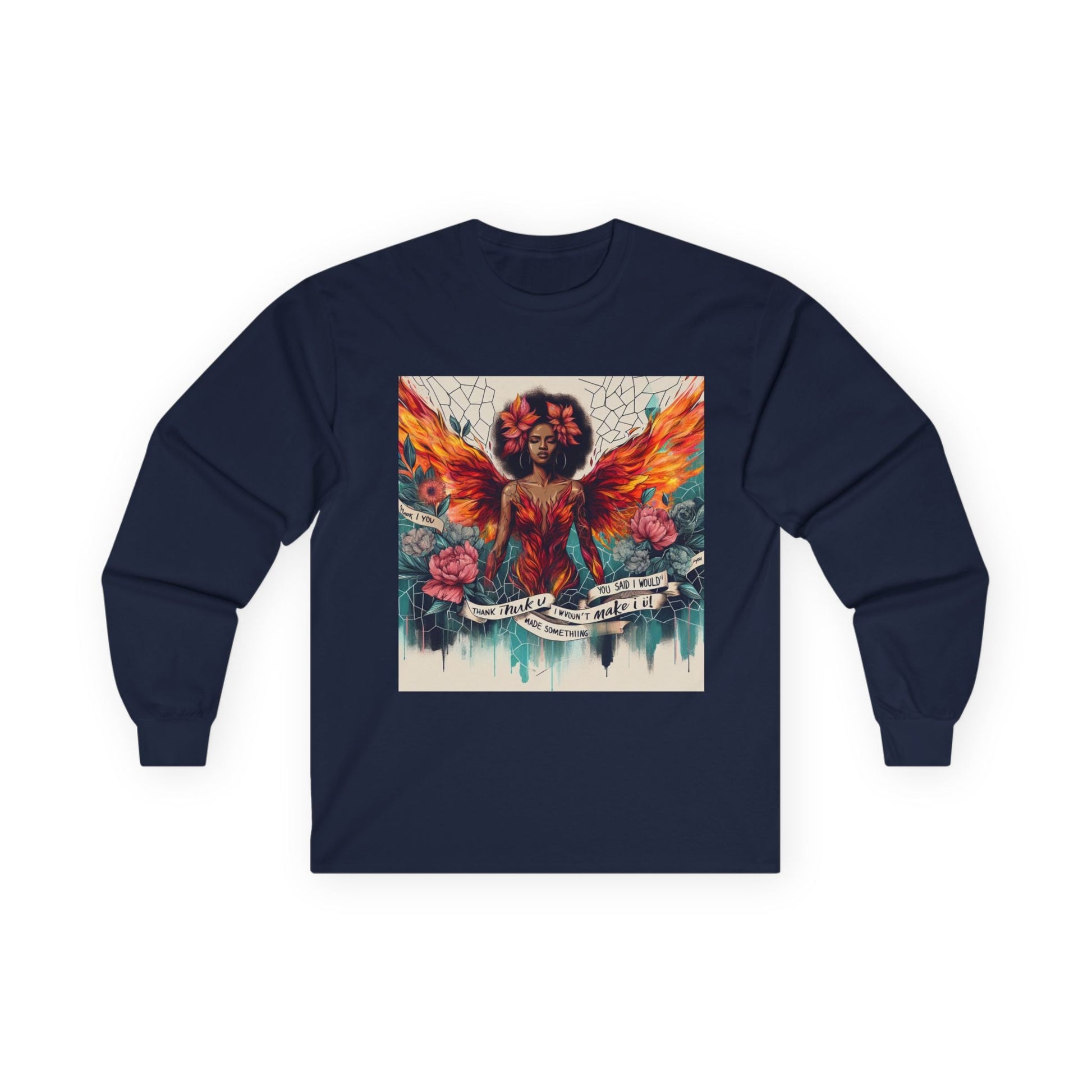 Bohemian Long Sleeve Tee, Butterfly Design, Artistic Cotton Tee, Casual Unisex Wear, Gift for Art Lovers, Festival Fashion Printify