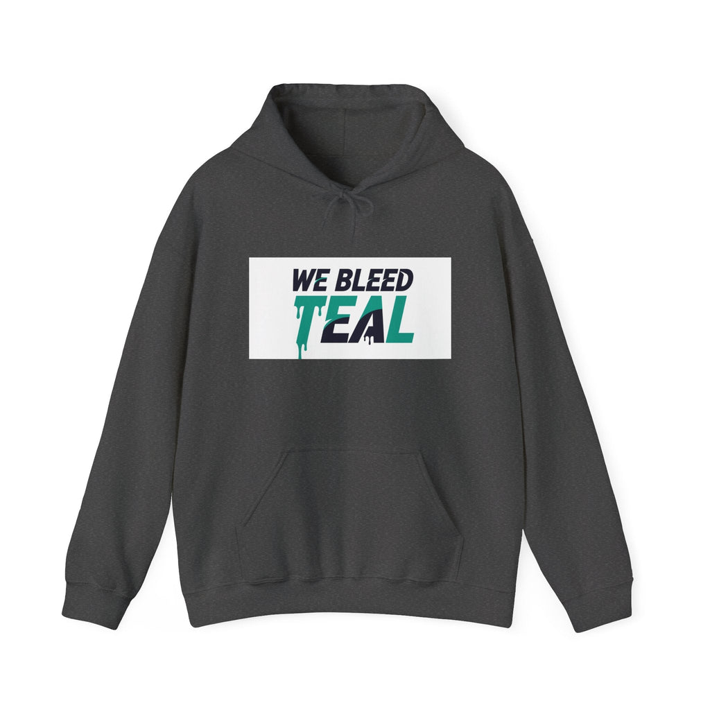 Teal Heart Hoodie - Unisex Heavy Blend Sweatshirt, Perfect for Gamers, Sport Fans, Casual Wear, Gift for Holidays Printify