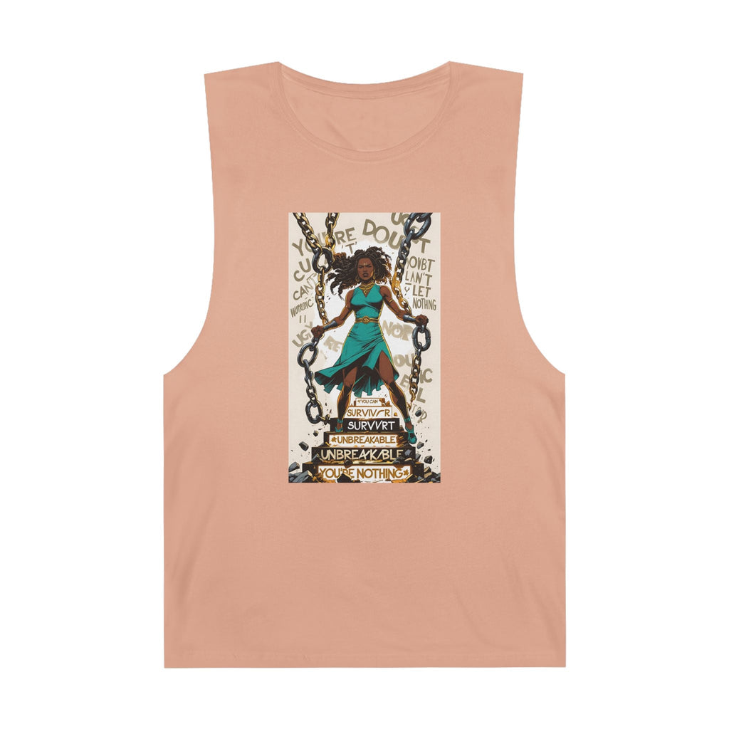 Empowering Unisex Tank Top - Unbreakable Resilience, Inspirational Workout Wear, Summer Fashion, Gift for Her, Affirmation Top Printify