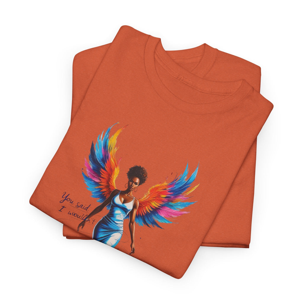 Vibrant Angelic Heavy Cotton Tee - Unisex T-Shirt, Inspirational Apparel, Casual Wear, Gift for Her, Spiritual Fashion Printify