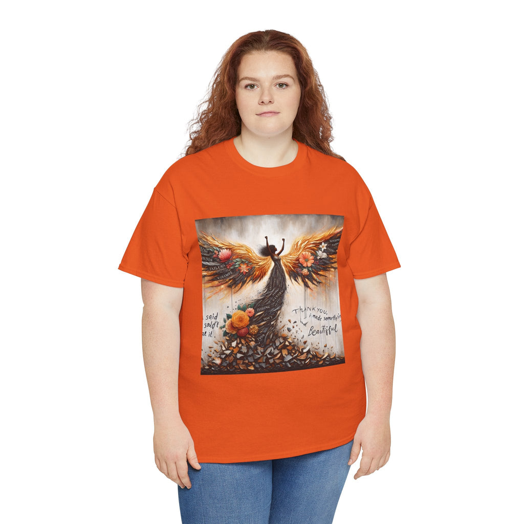 Beautiful In Every Way Unisex Heavy Cotton Tee, Inspirational Art Shirt, Self-Love Gift, Motivational Tee, Fashionable Everyday Wear Printify