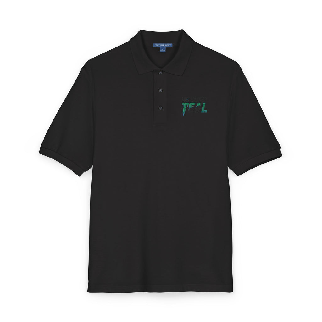 Teal Embroidered Unisex Polo Shirt | Casual Wear, Gift for Sports Fans, Teal Awareness, Everyday Style, Unisex Fashion
