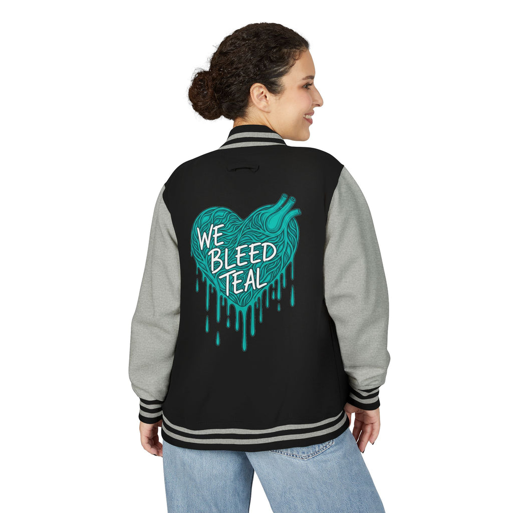Teal Heart Letterman Jacket, Unisex Varsity Jacket for Sports Fans, Stylish College Apparel, Perfect Gift for Graduates, Casual [...]