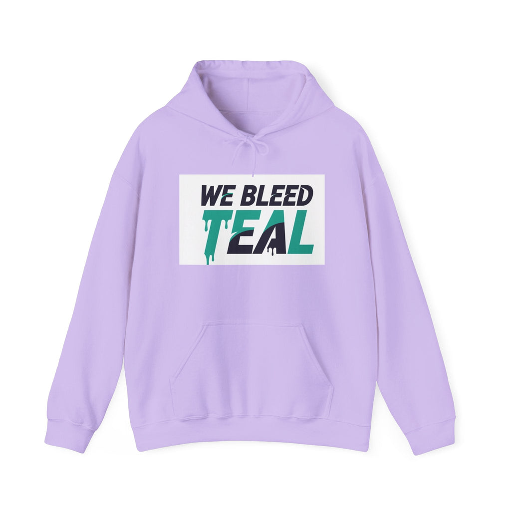 Teal Heart Hoodie, Unisex Hooded Sweatshirt, Casual Sweatshirt, Gift for Teal Lovers, Birthday Gift, Heart Sweatshirt Printify