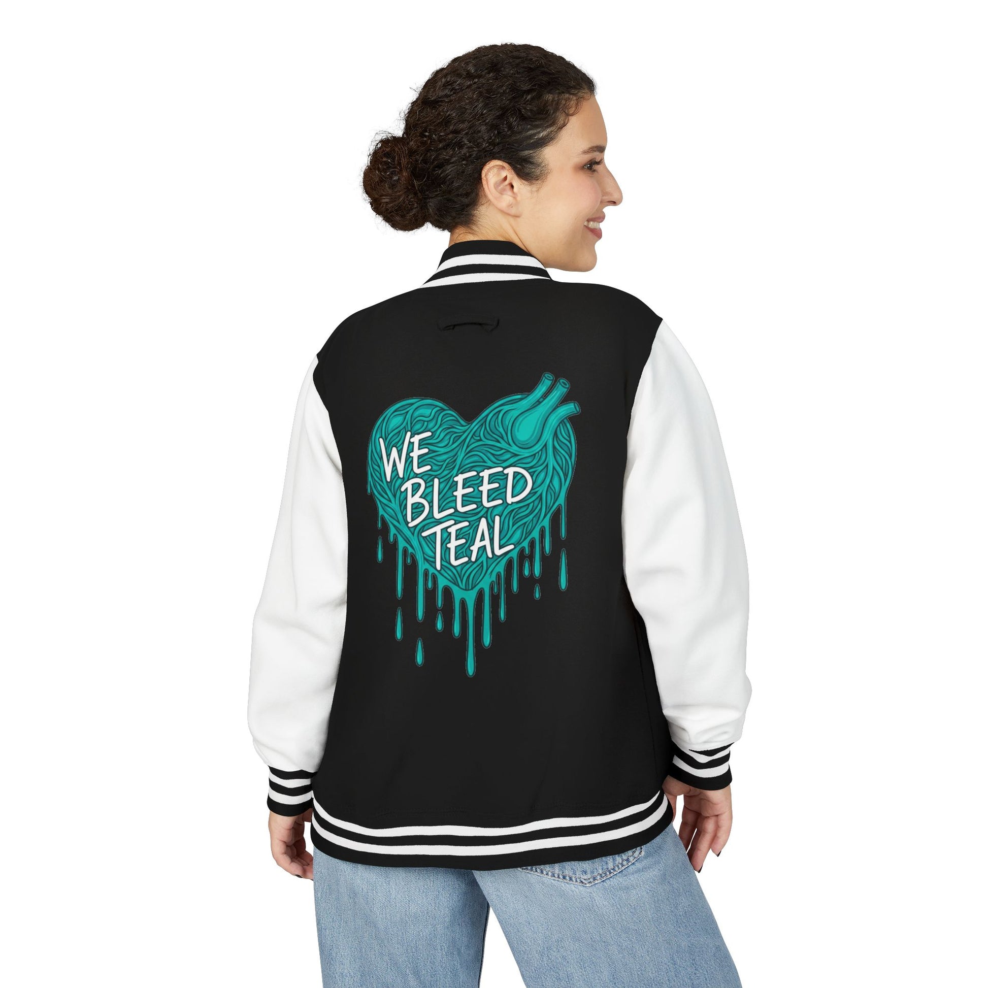 Teal Heart Letterman Jacket, Unisex Varsity Jacket for Sports Fans, Stylish College Apparel, Perfect Gift for Graduates, Casual [...]