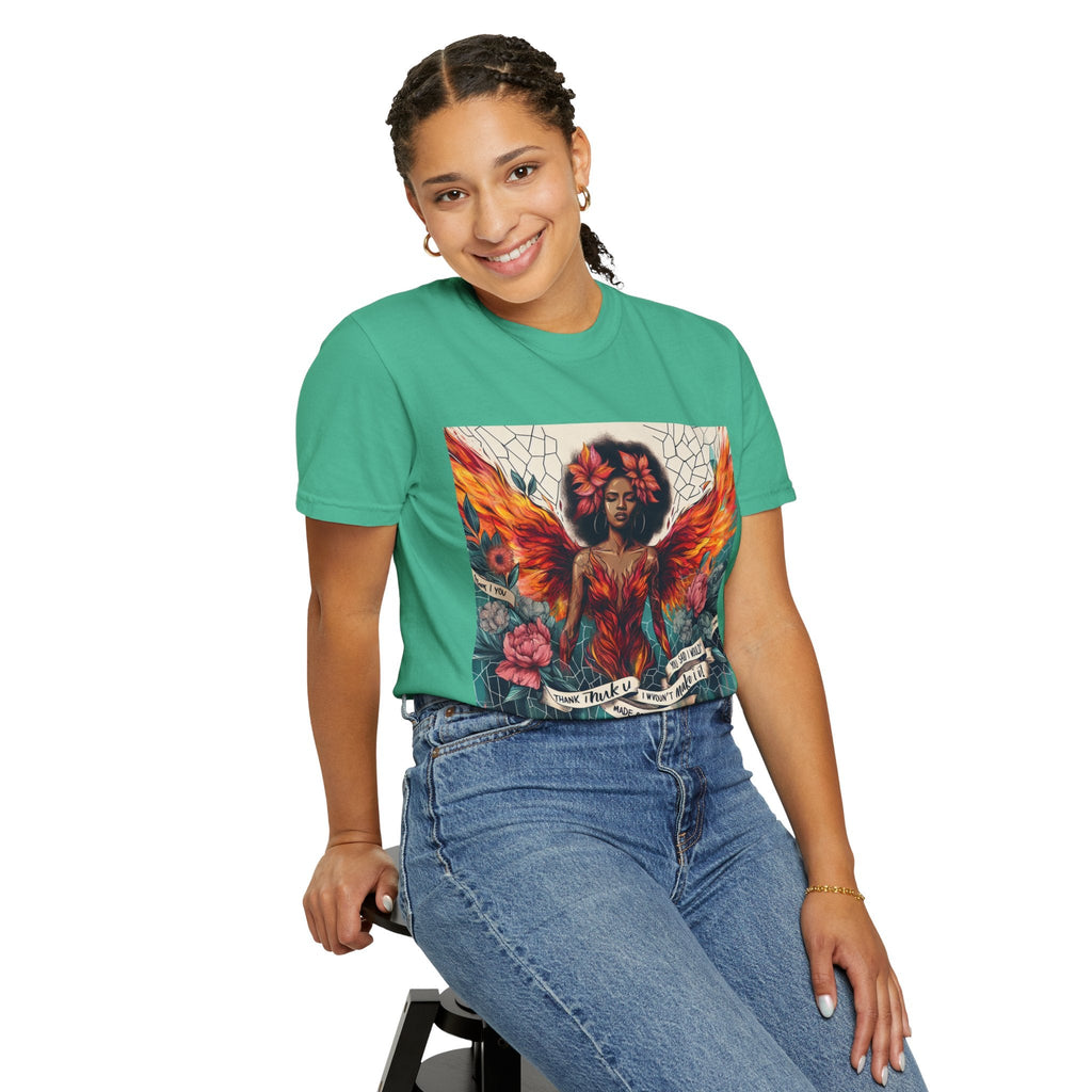 Vibrant Empowerment T-Shirt, Artistic Tee for Feminists, Gift for Her, Boho Style Shirt, Festival Apparel, Unisex Graphic T-Shirt Printify