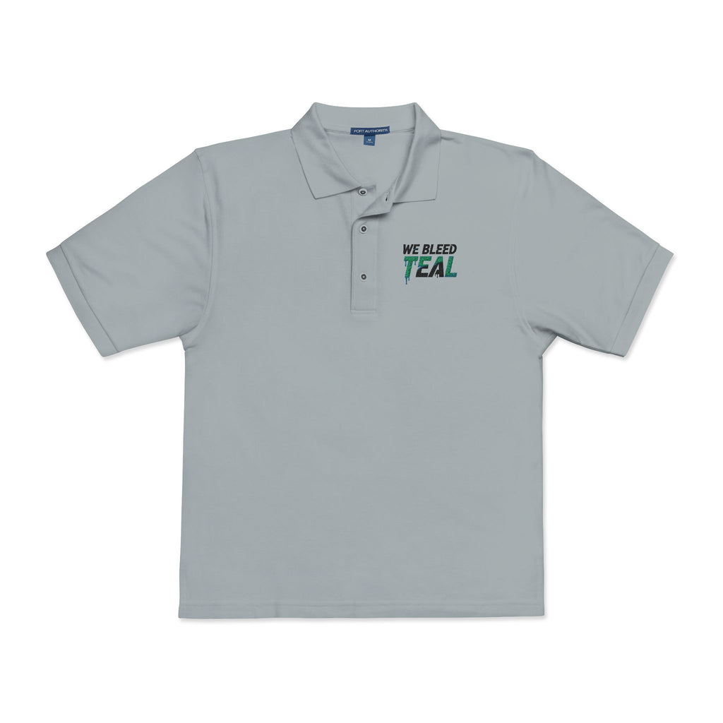 Teal Embroidered Unisex Polo Shirt | Casual Wear, Gift for Sports Fans, Teal Awareness, Everyday Style, Unisex Fashion