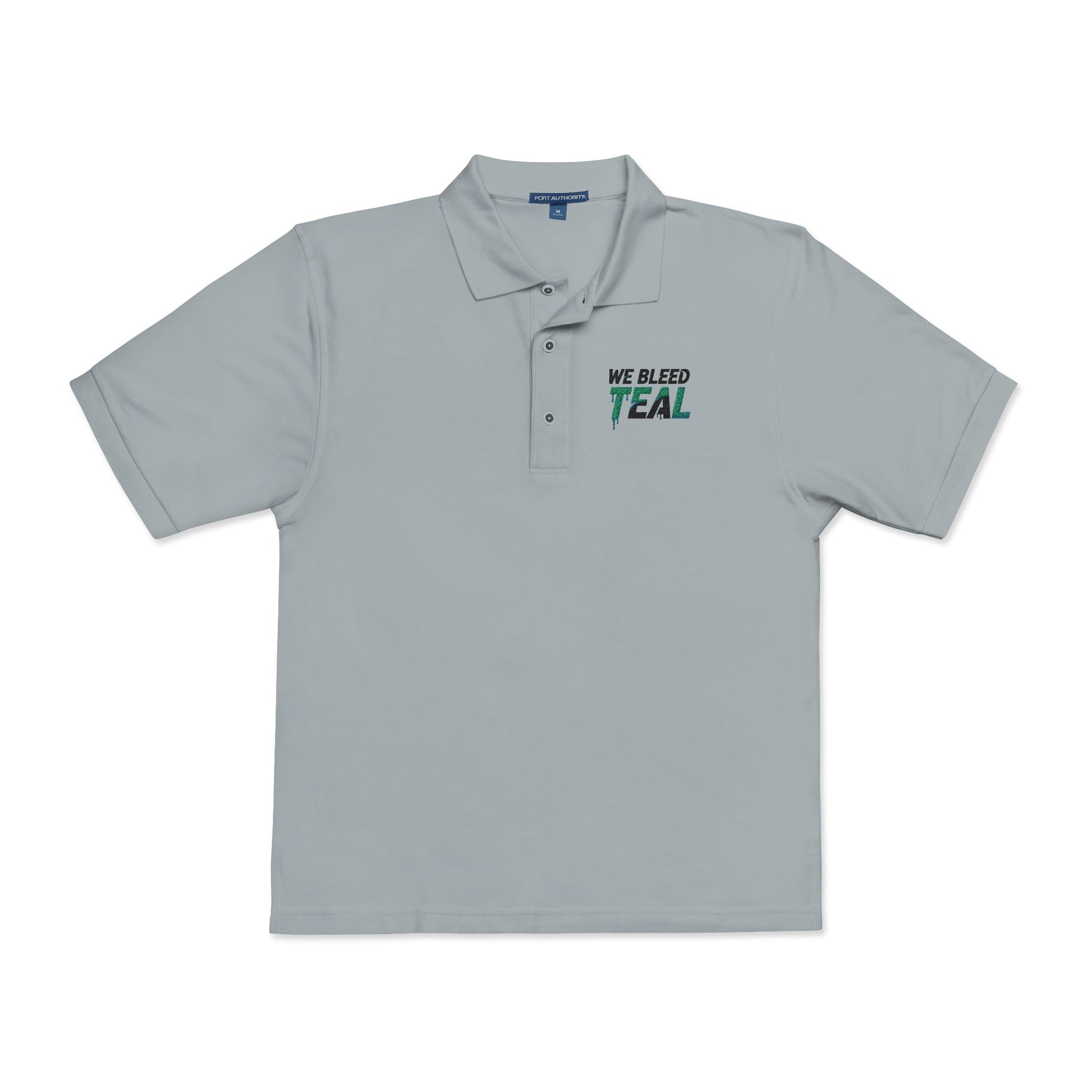 Teal Embroidered Unisex Polo Shirt | Casual Wear, Gift for Sports Fans, Teal Awareness, Everyday Style, Unisex Fashion