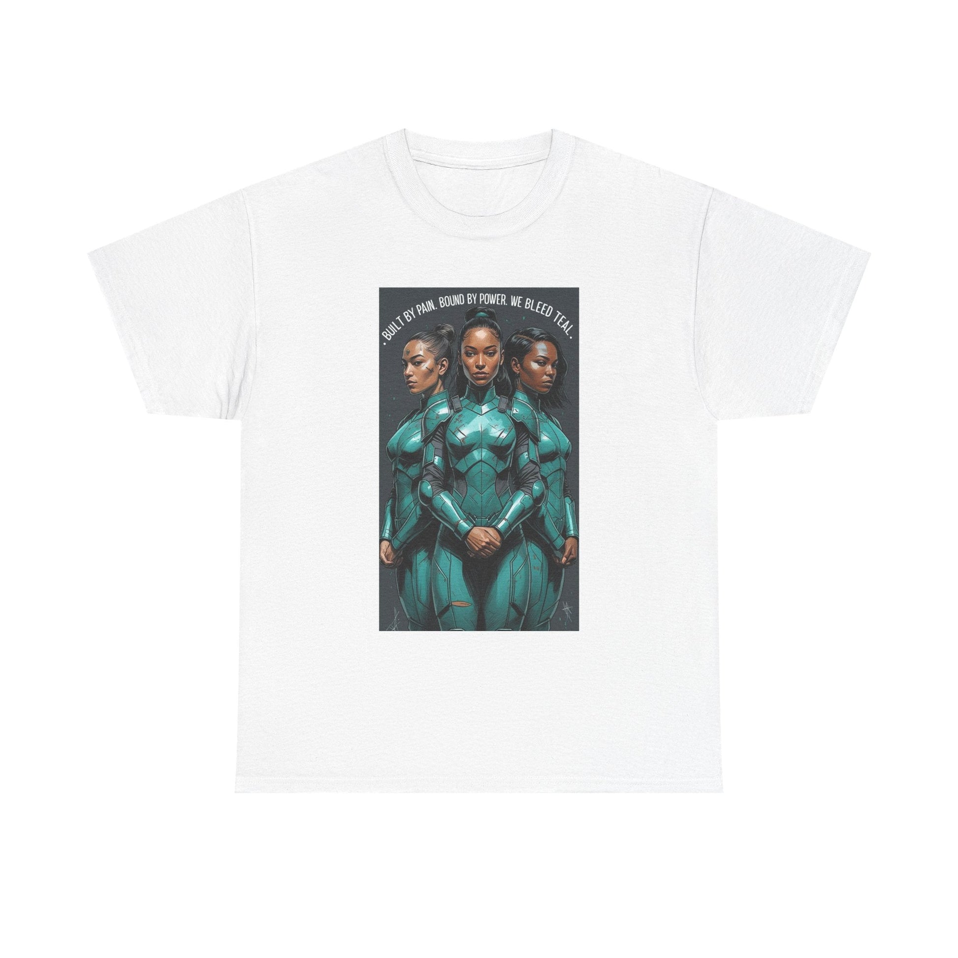 Futuristic Triple Goddess Tee, Graphic T-Shirt, Unisex Cotton Shirt, Casual Wear, Perfect Gift for Sci-Fi Fans, Everyday Style Printify