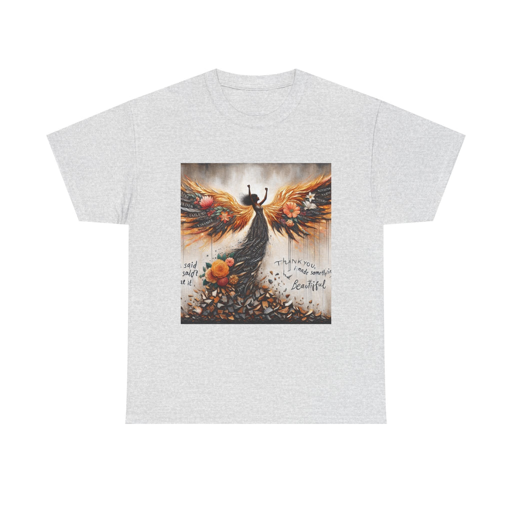 Beautiful In Every Way Unisex Heavy Cotton Tee, Inspirational Art Shirt, Self-Love Gift, Motivational Tee, Fashionable Everyday Wear Printify