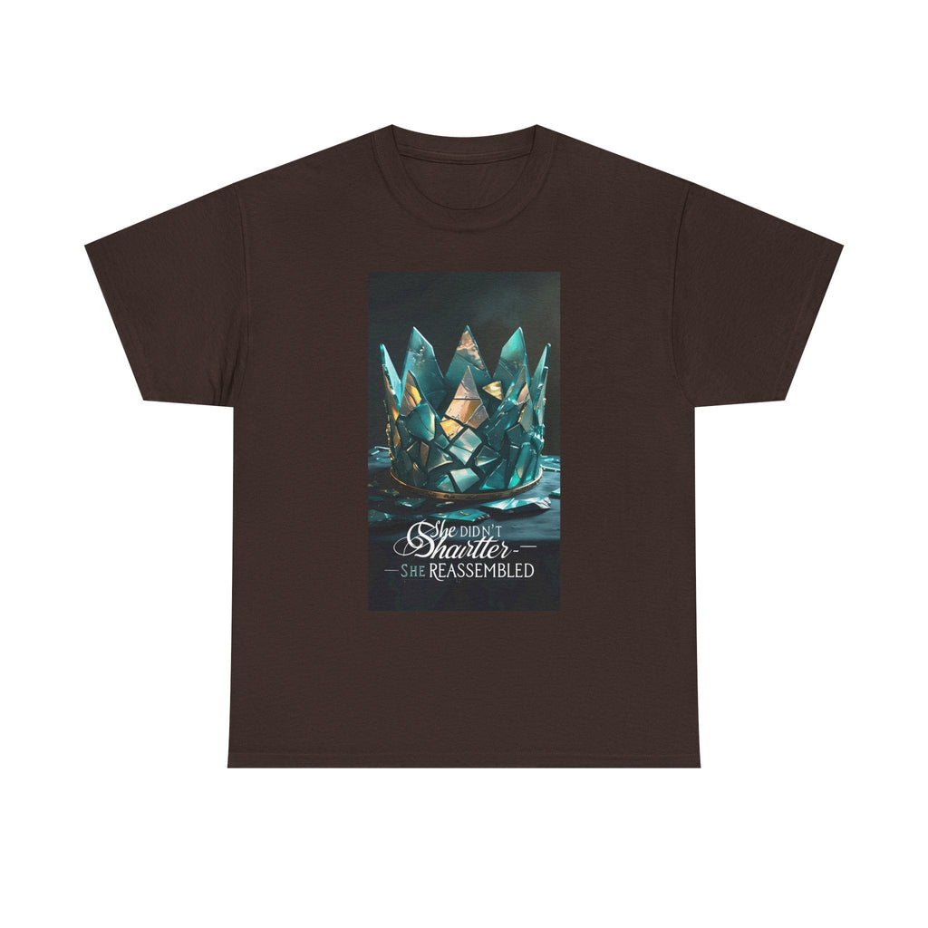 Stunning Crystal Crown Tee, Graphic T-Shirt, Unisex Cotton Top, Unique Gift, Fantasy Apparel, Holiday T-Shirt Printify