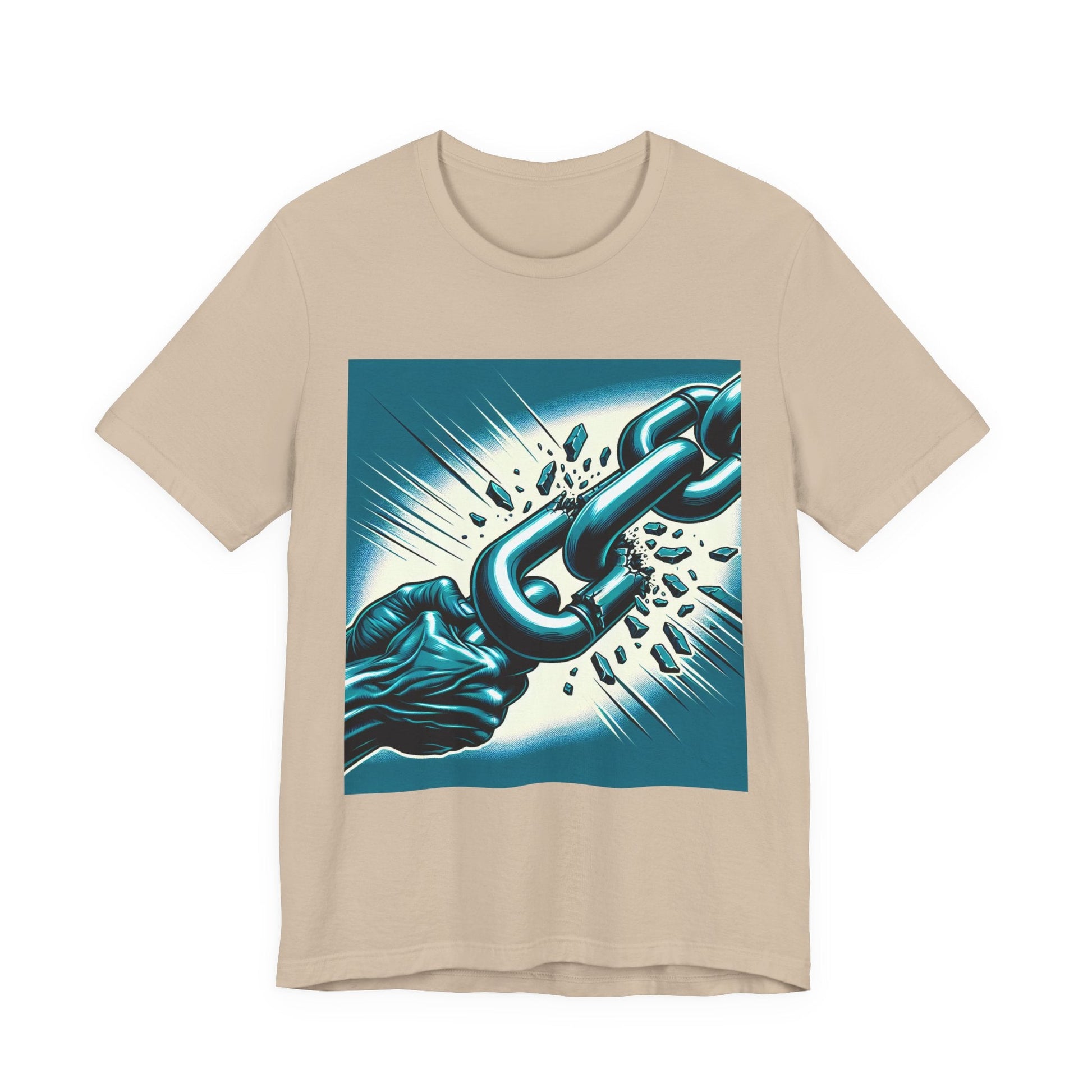 Breaking Free Graphic Tee, Unisex Short Sleeve Shirt, Motivational T-Shirt, Liberation Celebration Wear, Casual Empowerment Apparel