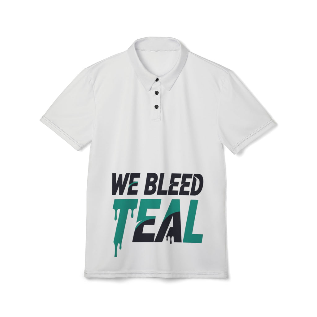 Teal Spirit Unisex Polo Shirt, Custom Sports Shirt, Team Pride Tee, Casual Wear for Fans, Perfect for Game Day