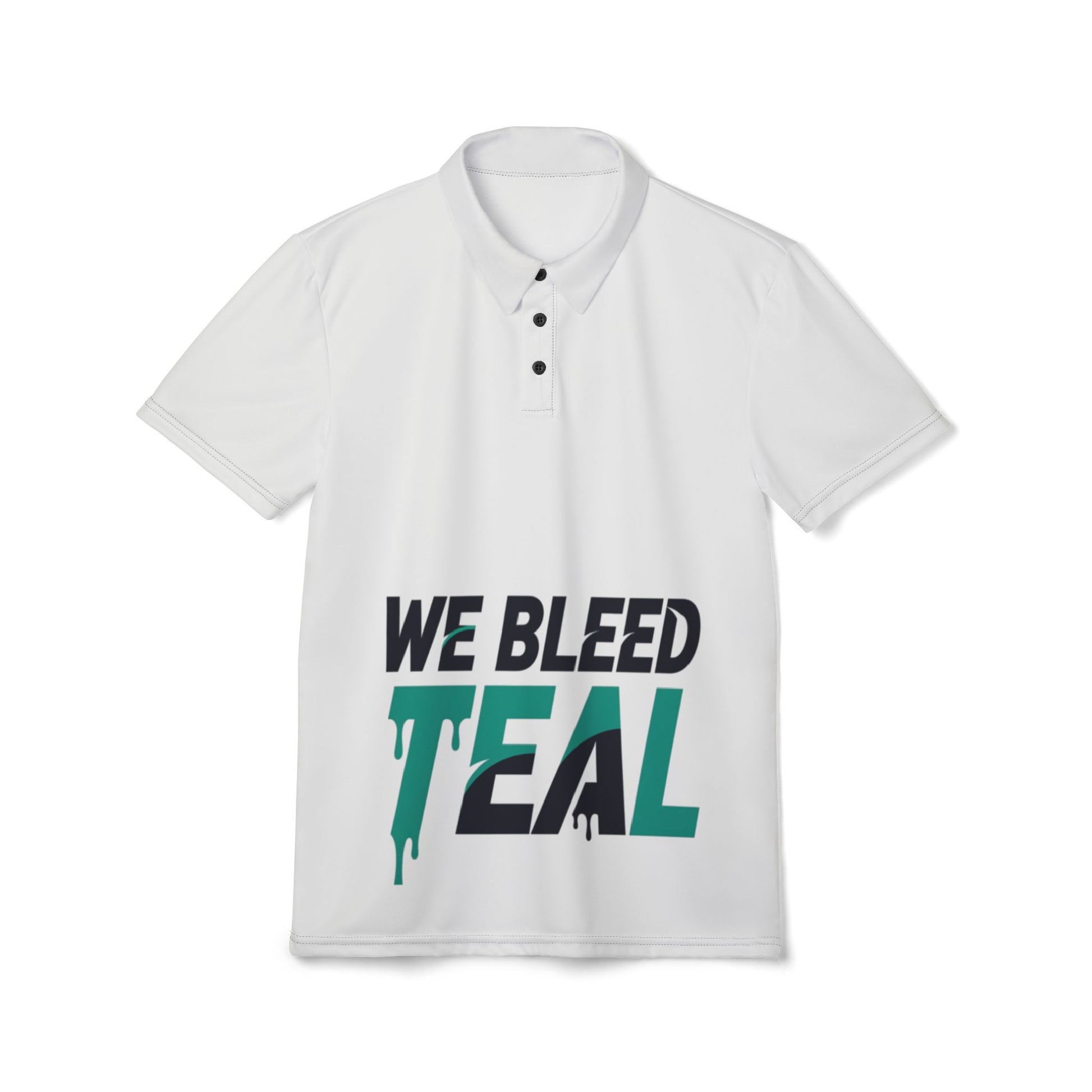 Teal Spirit Unisex Polo Shirt, Custom Sports Shirt, Team Pride Tee, Casual Wear for Fans, Perfect for Game Day