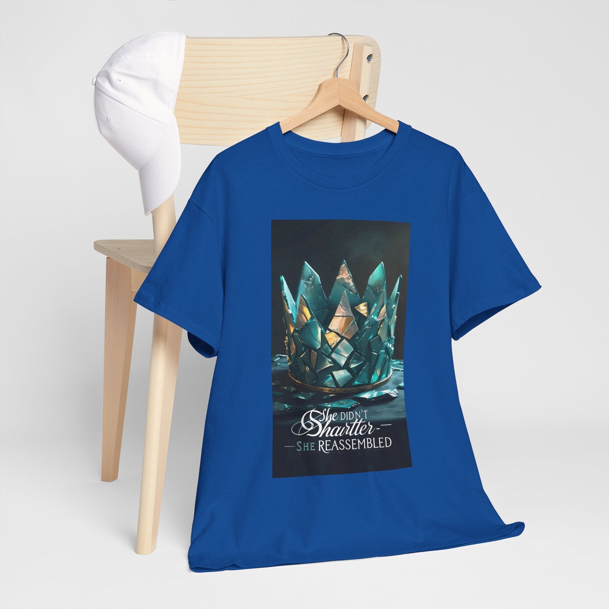 Stunning Crystal Crown Tee, Graphic T-Shirt, Unisex Cotton Top, Unique Gift, Fantasy Apparel, Holiday T-Shirt Printify