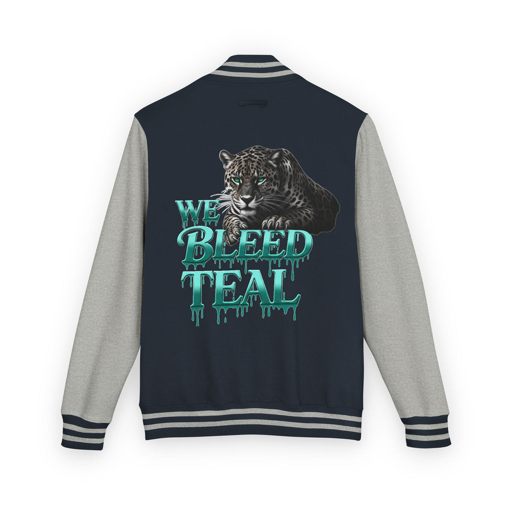 Teal Bleeding Letterman Jacket, Unisex Varsity Jacket, Trendy Sports Jacket, Cool Casual Wear, College Spirit Gear, Perfect Gift for [...]