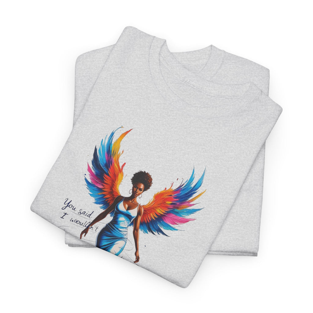Vibrant Angelic Heavy Cotton Tee - Unisex T-Shirt, Inspirational Apparel, Casual Wear, Gift for Her, Spiritual Fashion Printify