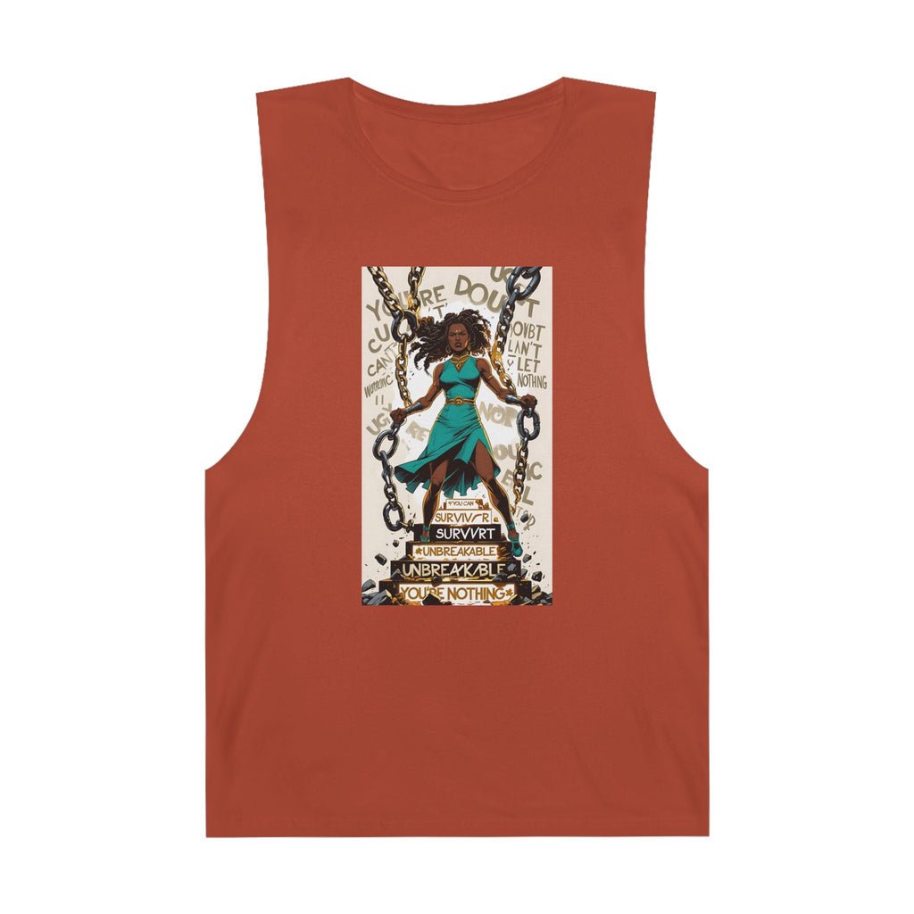 Empowering Unisex Tank Top - Unbreakable Resilience, Inspirational Workout Wear, Summer Fashion, Gift for Her, Affirmation Top Printify