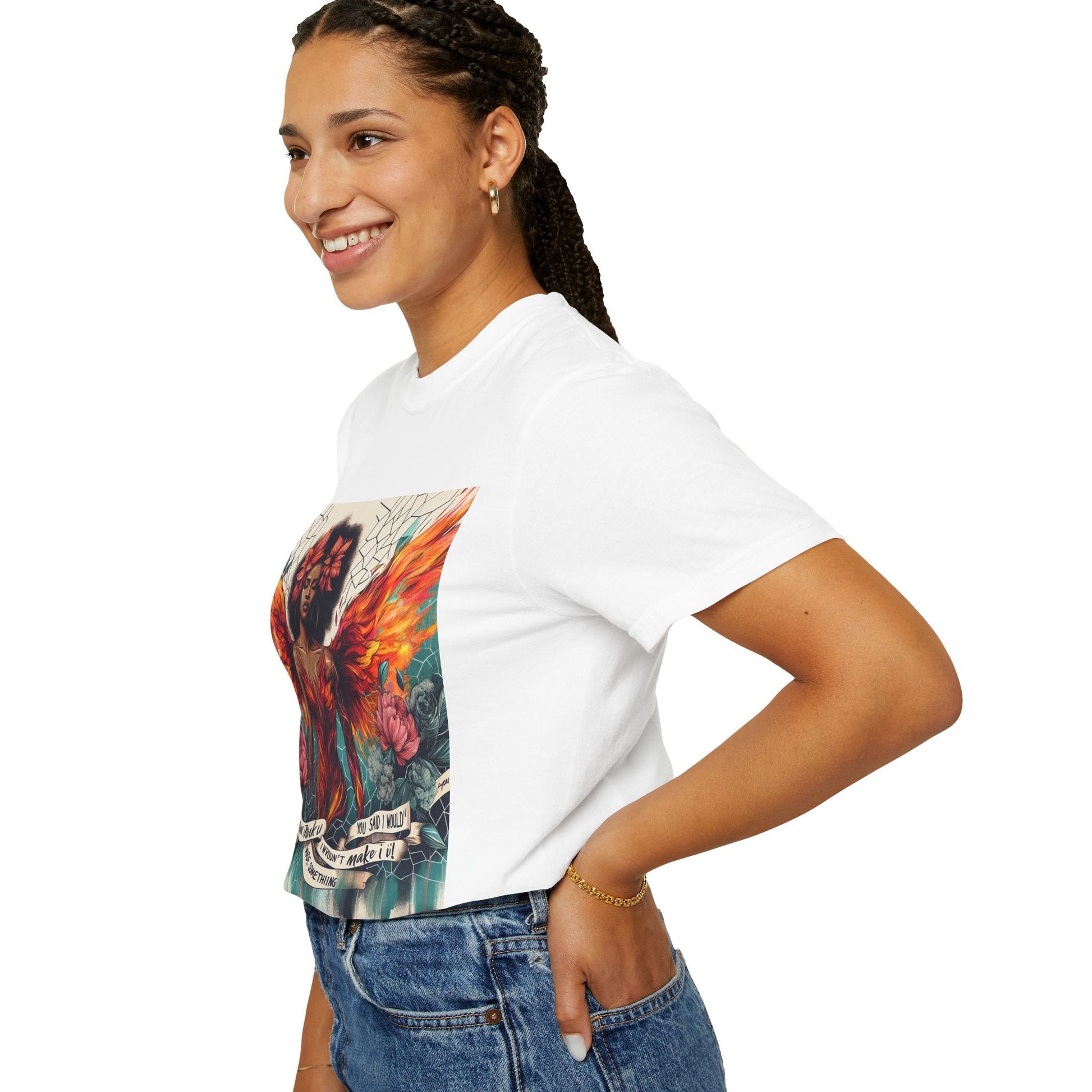 Vibrant Empowerment T-Shirt, Artistic Tee for Feminists, Gift for Her, Boho Style Shirt, Festival Apparel, Unisex Graphic T-Shirt Printify