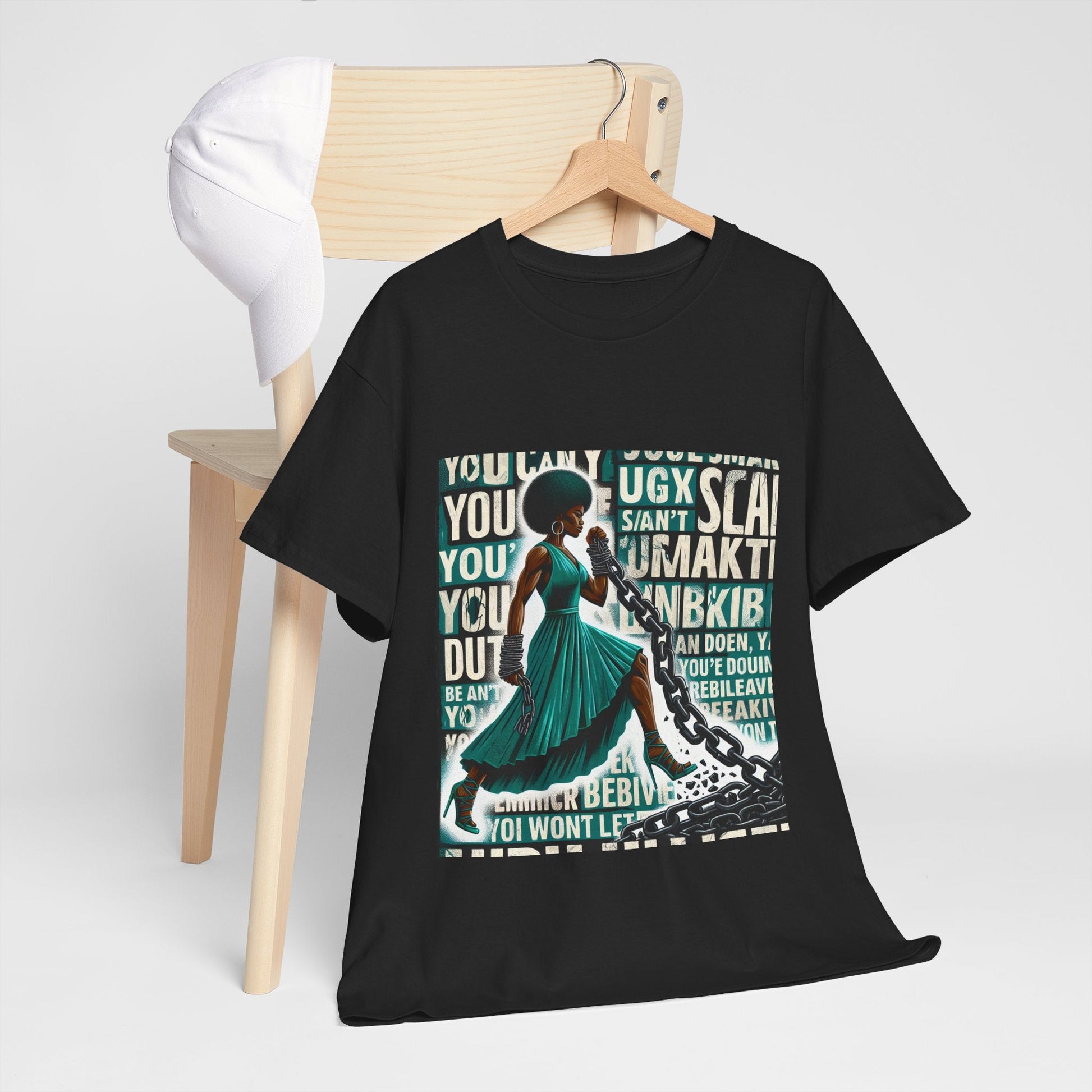 Empowering Afrocentric Unisex Tee, Motivational T-Shirt, Gift for Her, Black History, Fashion Statement, Casual Wear Printify