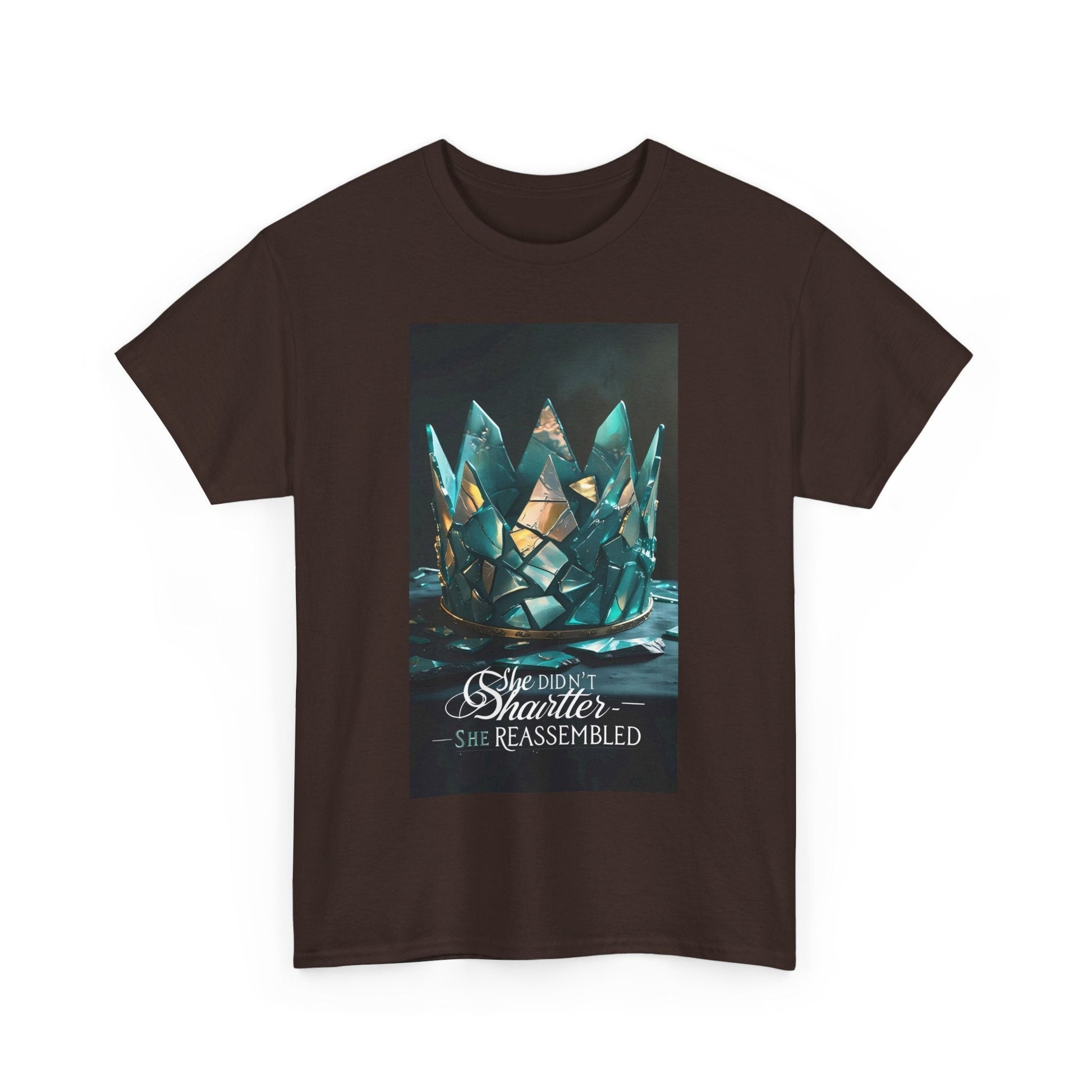 Stunning Crystal Crown Tee, Graphic T-Shirt, Unisex Cotton Top, Unique Gift, Fantasy Apparel, Holiday T-Shirt Printify