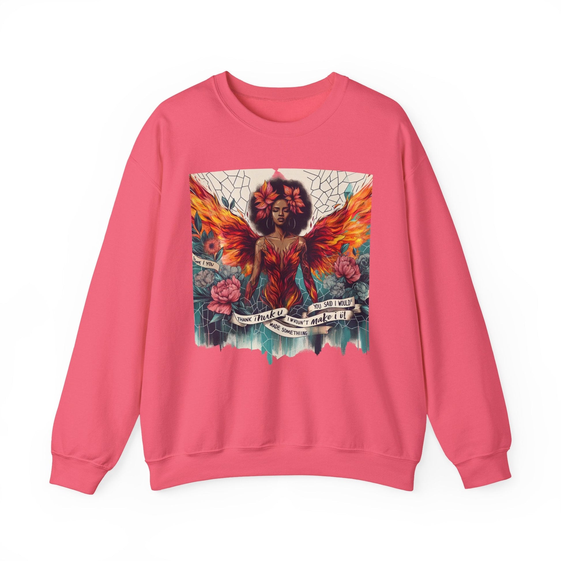 Artistic Phoenix Crewneck Sweatshirt - Cozy Unisex Apparel, Perfect for Casual Wear, Gift for Art Lovers, Birthday, Warmth & Style Printify