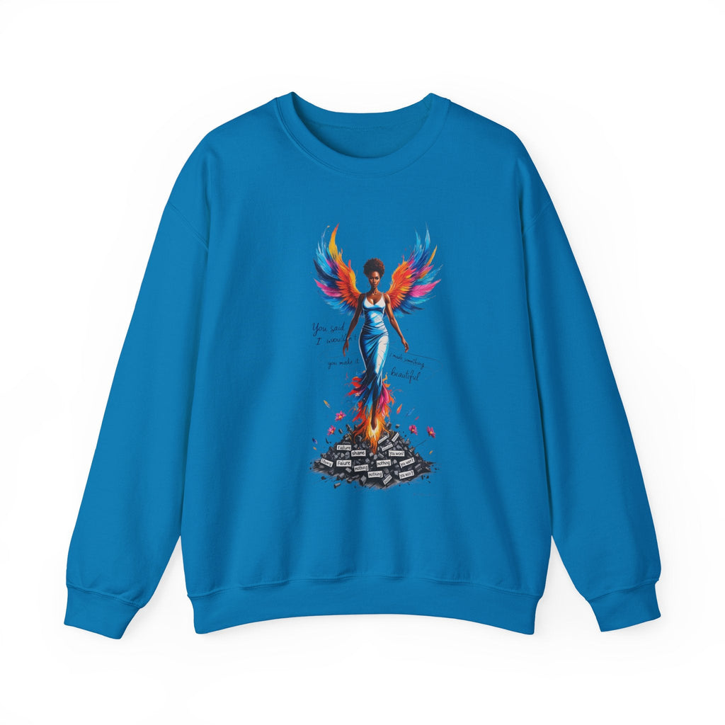 Phoenix Rising Sweatshirt - Inspirational Unisex Crewneck for Empowerment, Gift for Her, Motivational Apparel, Cozy Casual Wear, [...] Printify