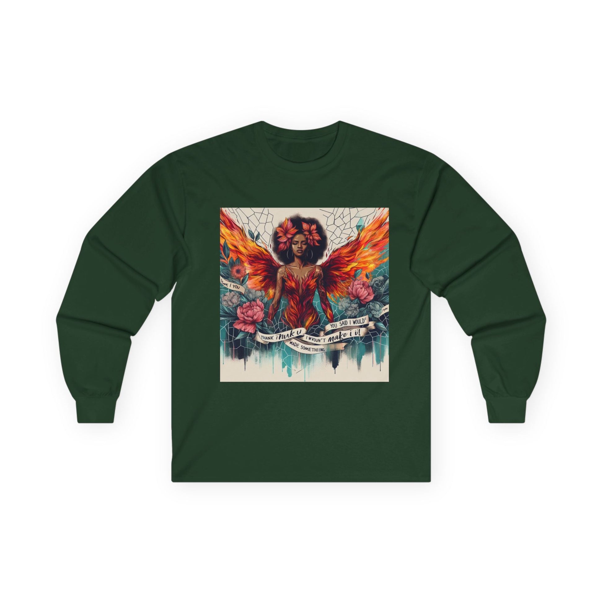 Bohemian Long Sleeve Tee, Butterfly Design, Artistic Cotton Tee, Casual Unisex Wear, Gift for Art Lovers, Festival Fashion Printify