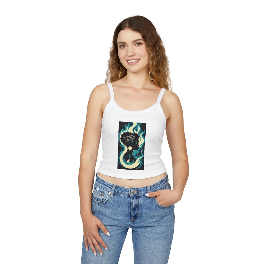 Empowered Women Tank Top, Inspirational Spaghetti Strap, Feminist Apparel, Graphic Tees, Summer Wardrobe Essential Printify