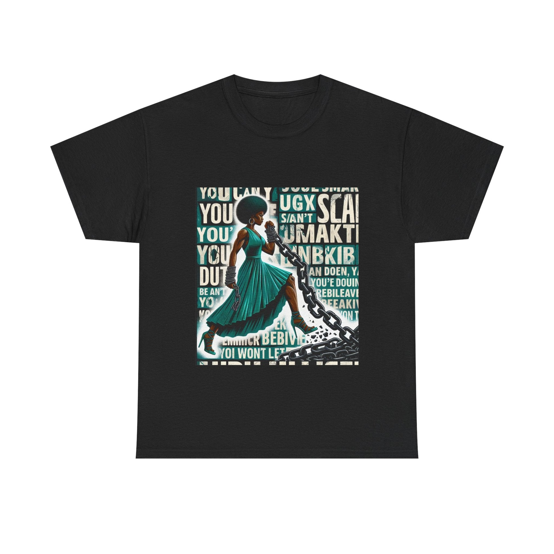 Empowering Afrocentric Unisex Tee, Motivational T-Shirt, Gift for Her, Black History, Fashion Statement, Casual Wear Printify