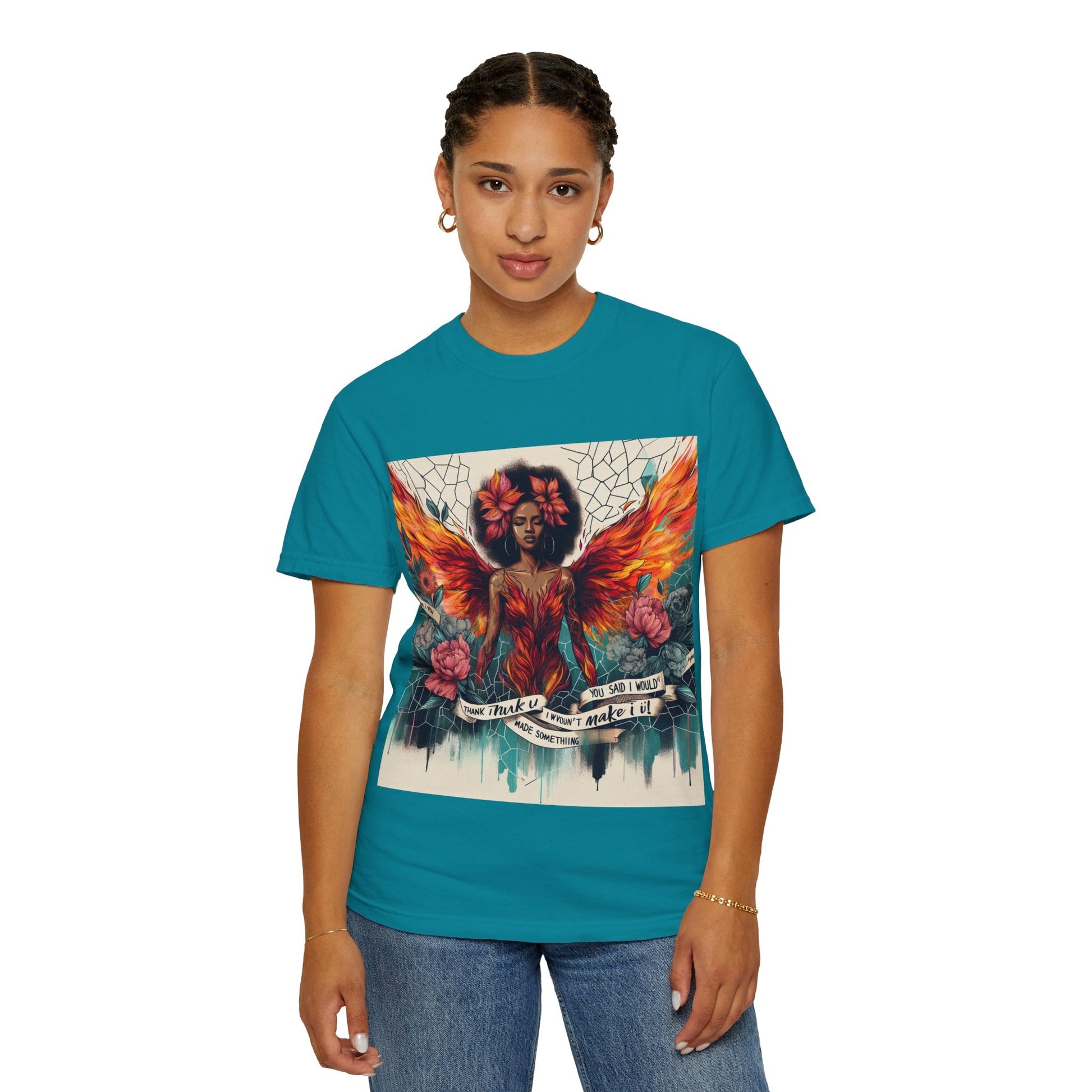 Vibrant Empowerment T-Shirt, Artistic Tee for Feminists, Gift for Her, Boho Style Shirt, Festival Apparel, Unisex Graphic T-Shirt Printify