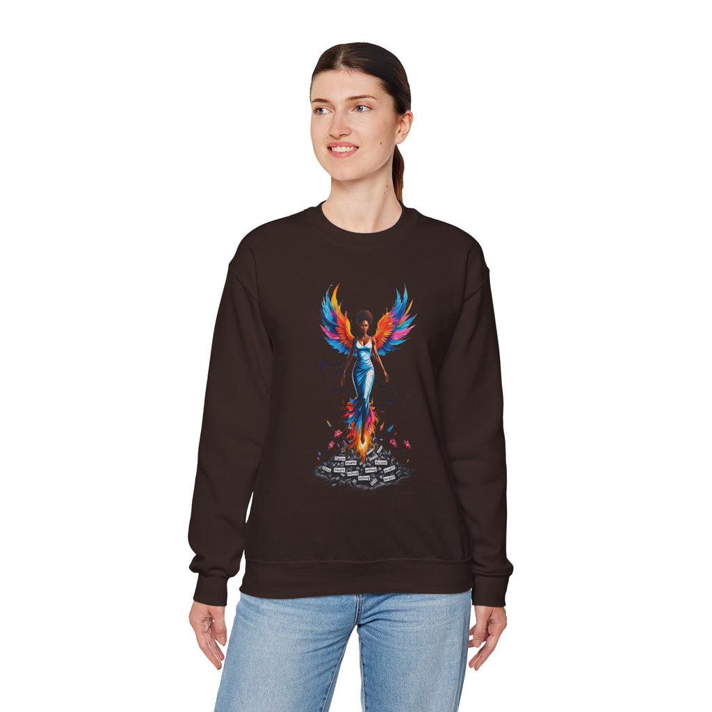 Phoenix Rising Sweatshirt - Inspirational Unisex Crewneck for Empowerment, Gift for Her, Motivational Apparel, Cozy Casual Wear, [...] Printify