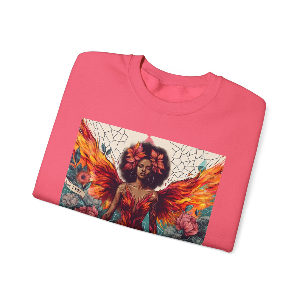 Artistic Phoenix Crewneck Sweatshirt - Cozy Unisex Apparel, Perfect for Casual Wear, Gift for Art Lovers, Birthday, Warmth & Style Printify