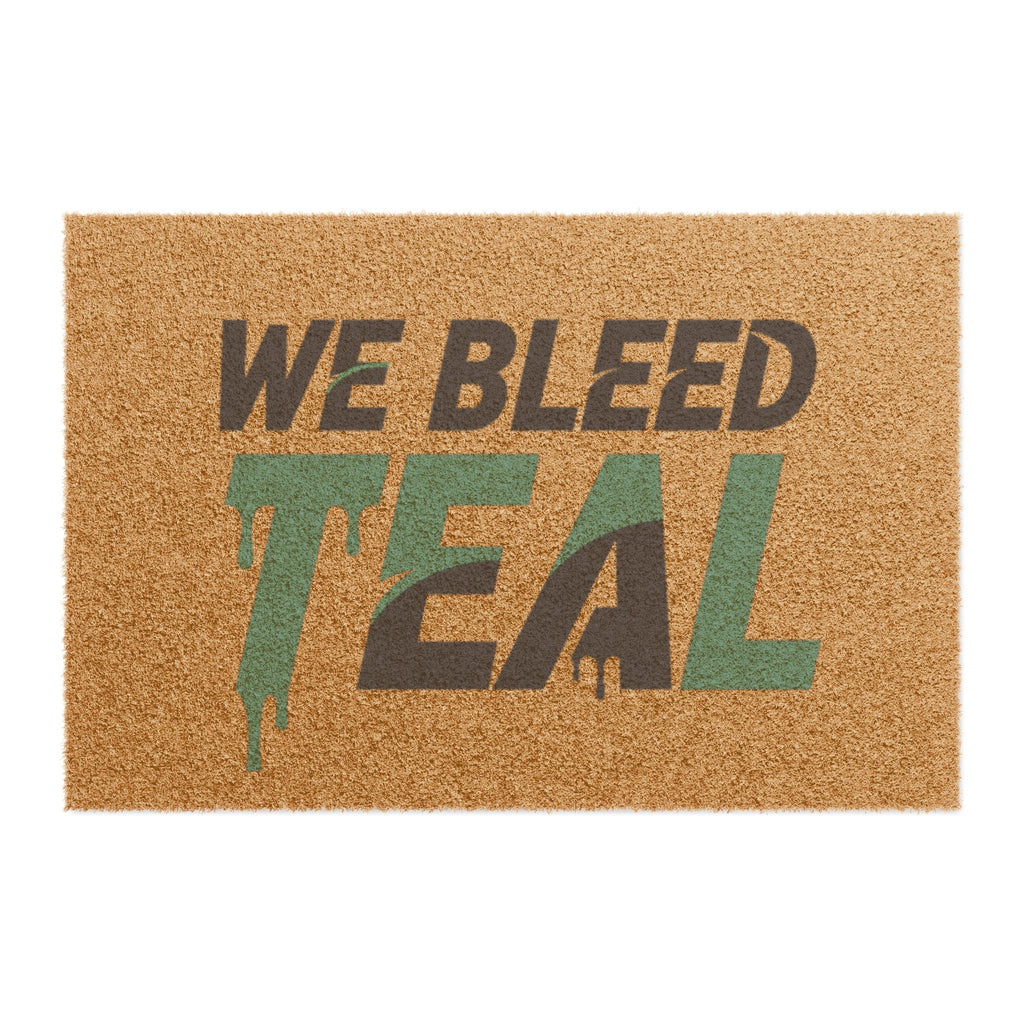 Teal Pride Doormat - Fun Home Decor, Entrance Mat, Sports Fan Gift, Personalized Welcome Mat, Unique Housewarming Present