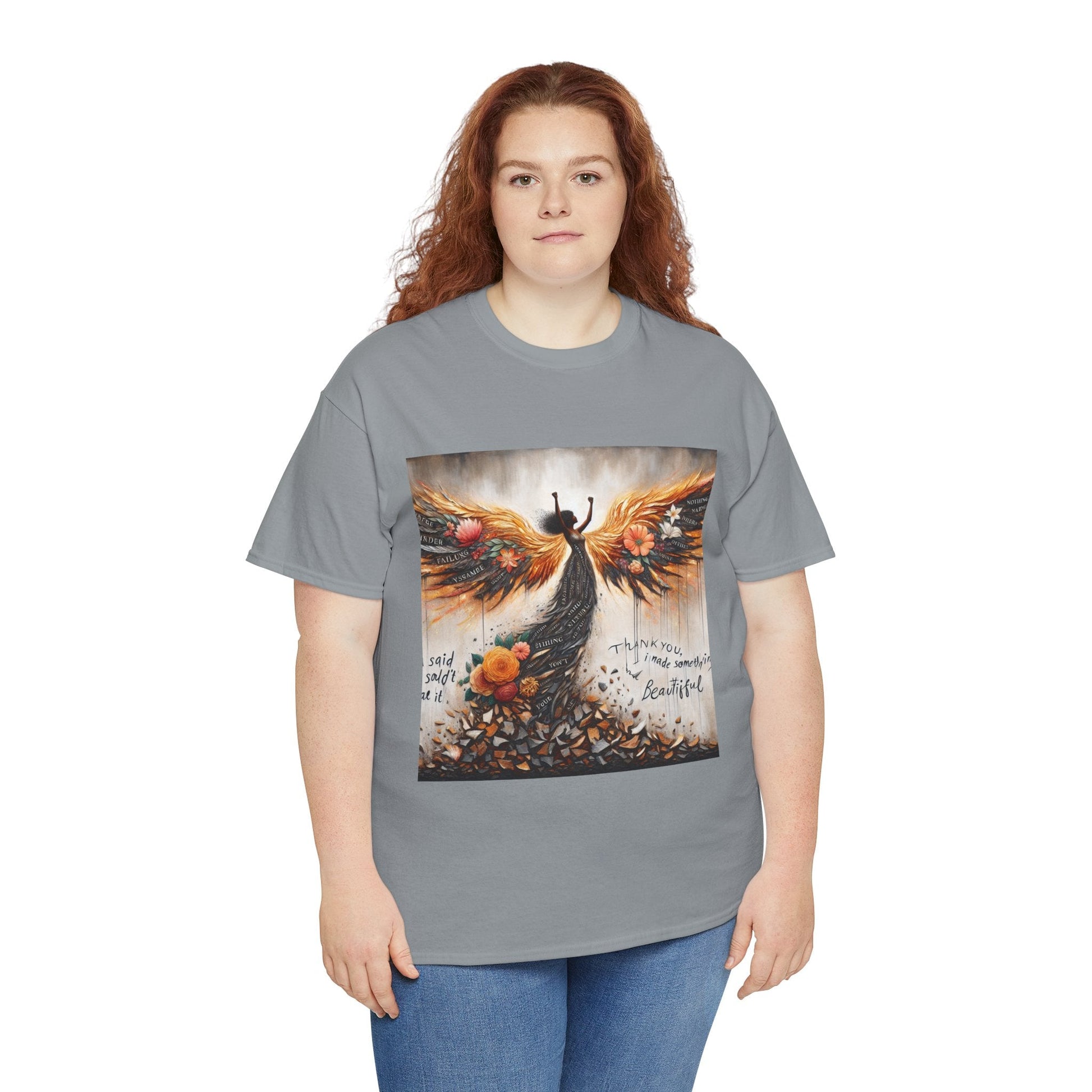 Beautiful In Every Way Unisex Heavy Cotton Tee, Inspirational Art Shirt, Self-Love Gift, Motivational Tee, Fashionable Everyday Wear Printify