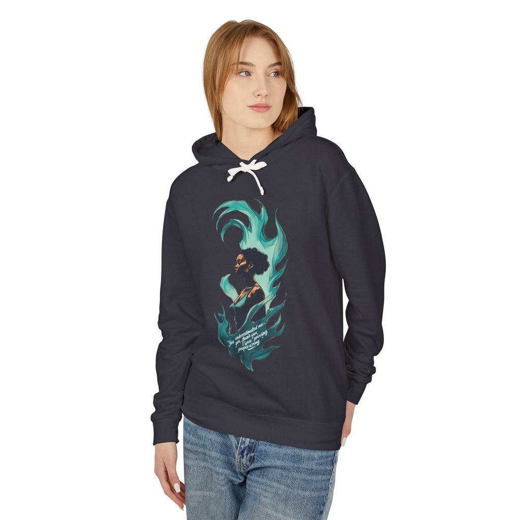 Bohemian Chic Unisex Lightweight Hooded Sweatshirt, Stylish Gift for Her, Art-Inspired Hoodie, Cozy Casual Wear, Unique Layering Piece Printify