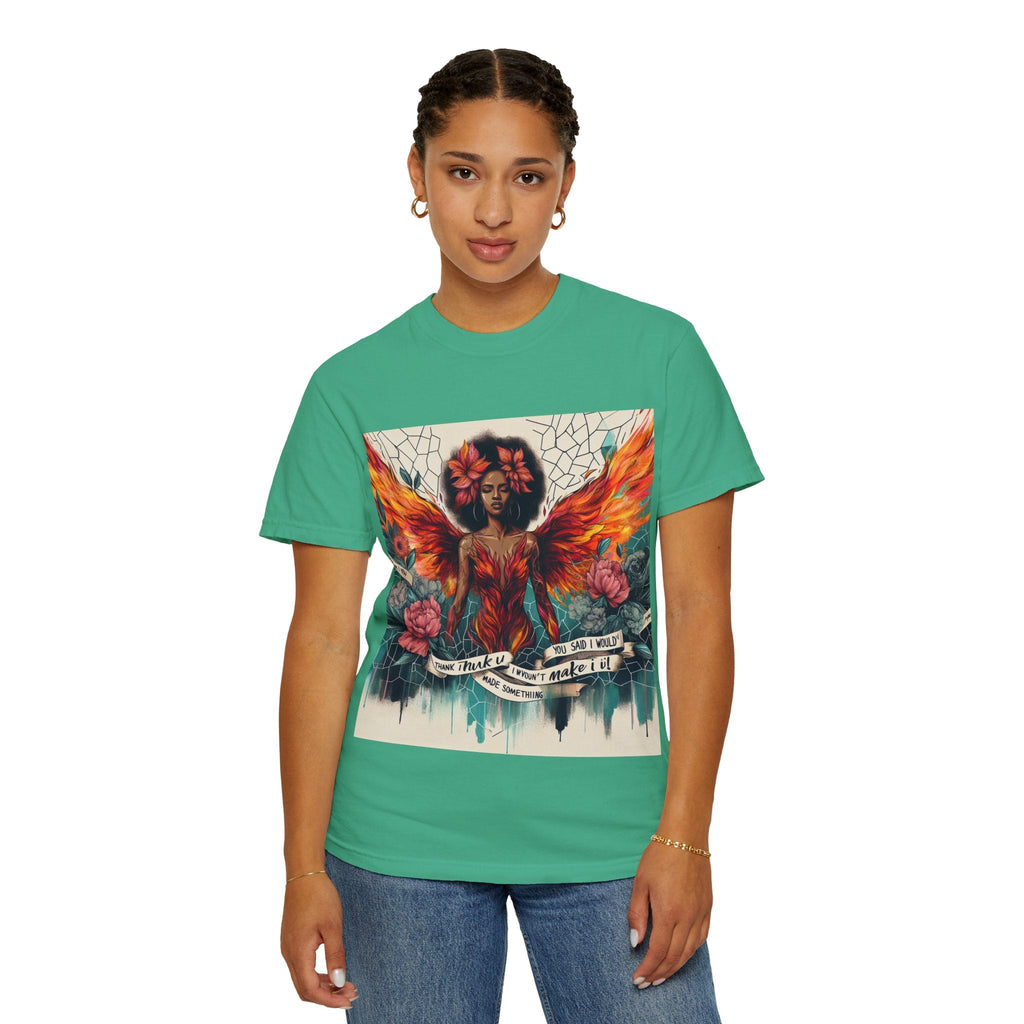 Vibrant Empowerment T-Shirt, Artistic Tee for Feminists, Gift for Her, Boho Style Shirt, Festival Apparel, Unisex Graphic T-Shirt Printify