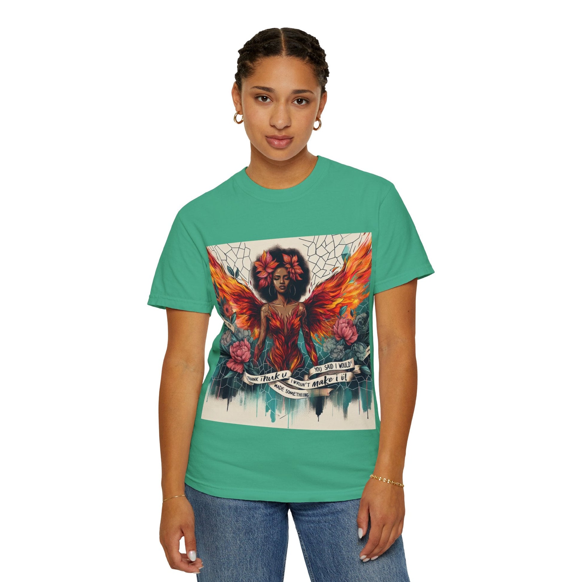 Vibrant Empowerment T-Shirt, Artistic Tee for Feminists, Gift for Her, Boho Style Shirt, Festival Apparel, Unisex Graphic T-Shirt Printify