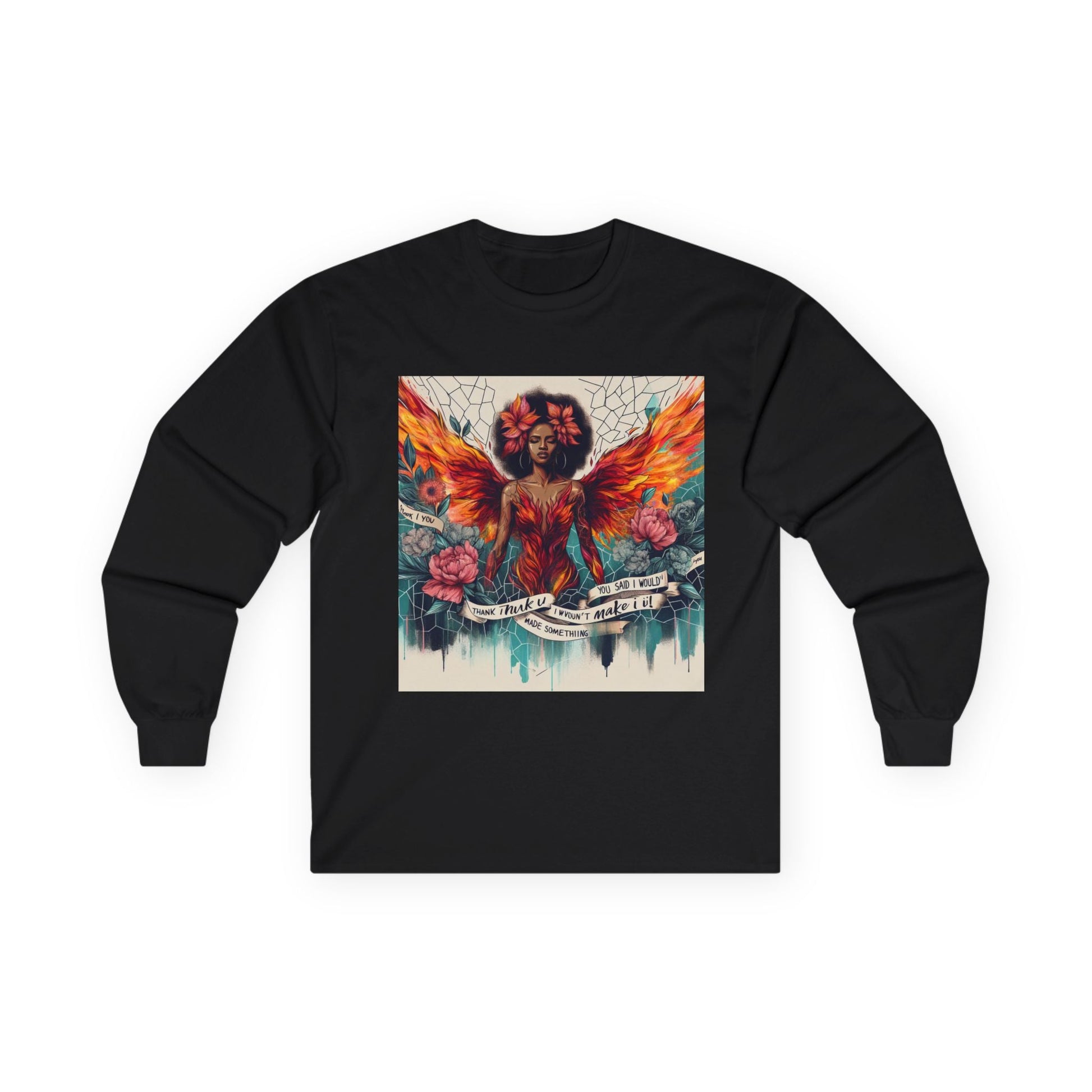 Bohemian Long Sleeve Tee, Butterfly Design, Artistic Cotton Tee, Casual Unisex Wear, Gift for Art Lovers, Festival Fashion Printify