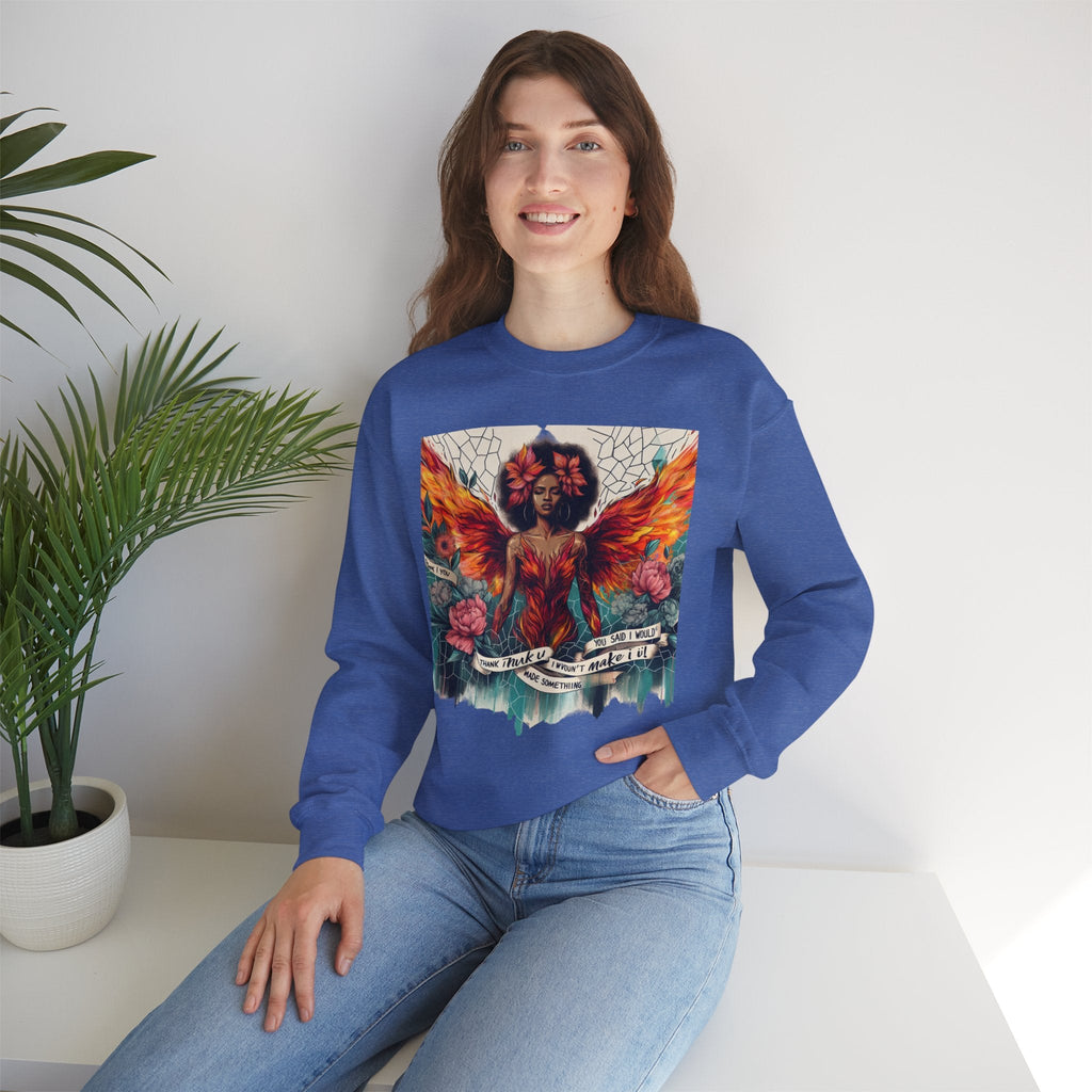 Artistic Phoenix Crewneck Sweatshirt - Cozy Unisex Apparel, Perfect for Casual Wear, Gift for Art Lovers, Birthday, Warmth & Style Printify