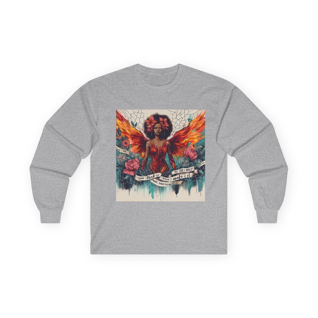 Bohemian Long Sleeve Tee, Butterfly Design, Artistic Cotton Tee, Casual Unisex Wear, Gift for Art Lovers, Festival Fashion Printify