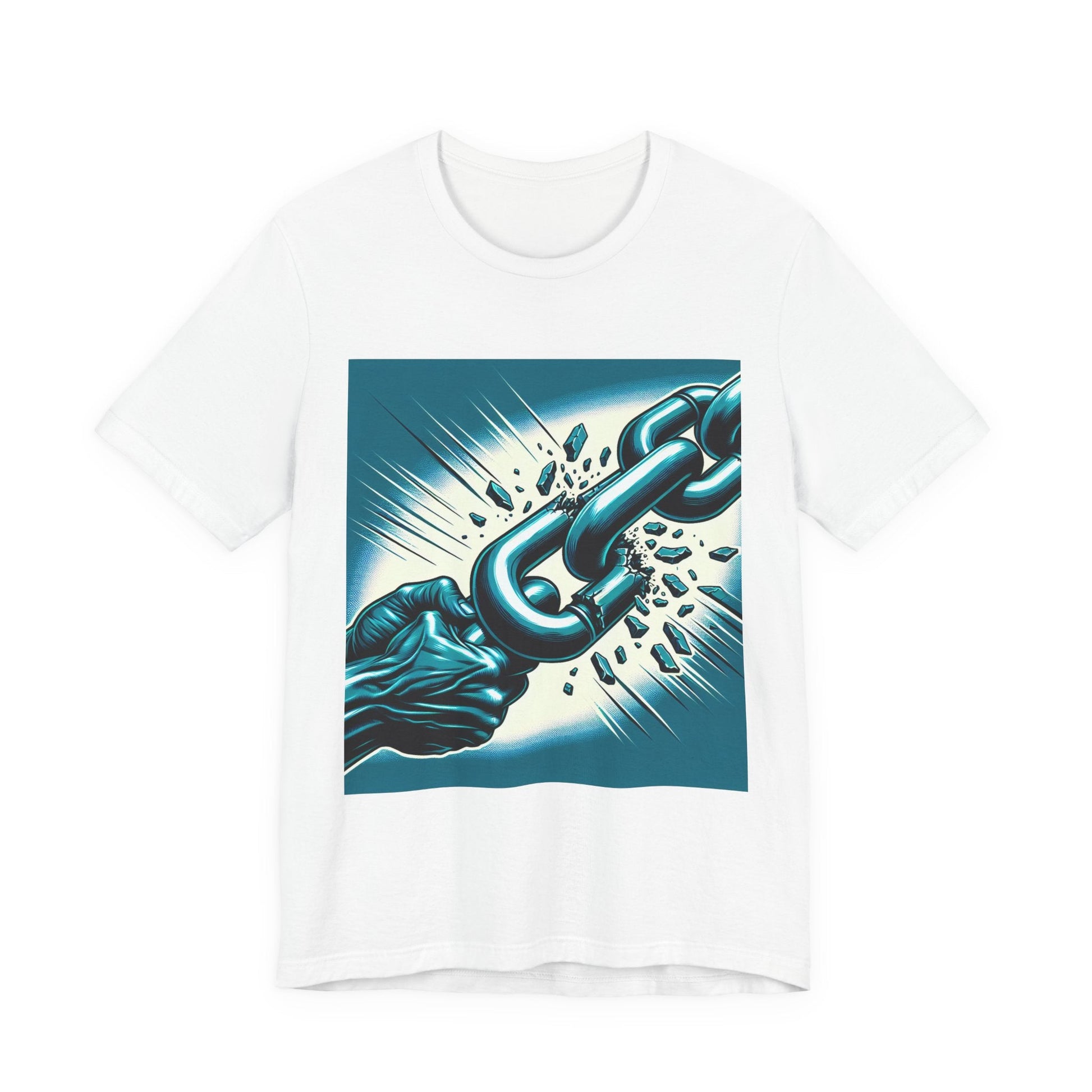 Breaking Free Graphic Tee, Unisex Short Sleeve Shirt, Motivational T-Shirt, Liberation Celebration Wear, Casual Empowerment Apparel