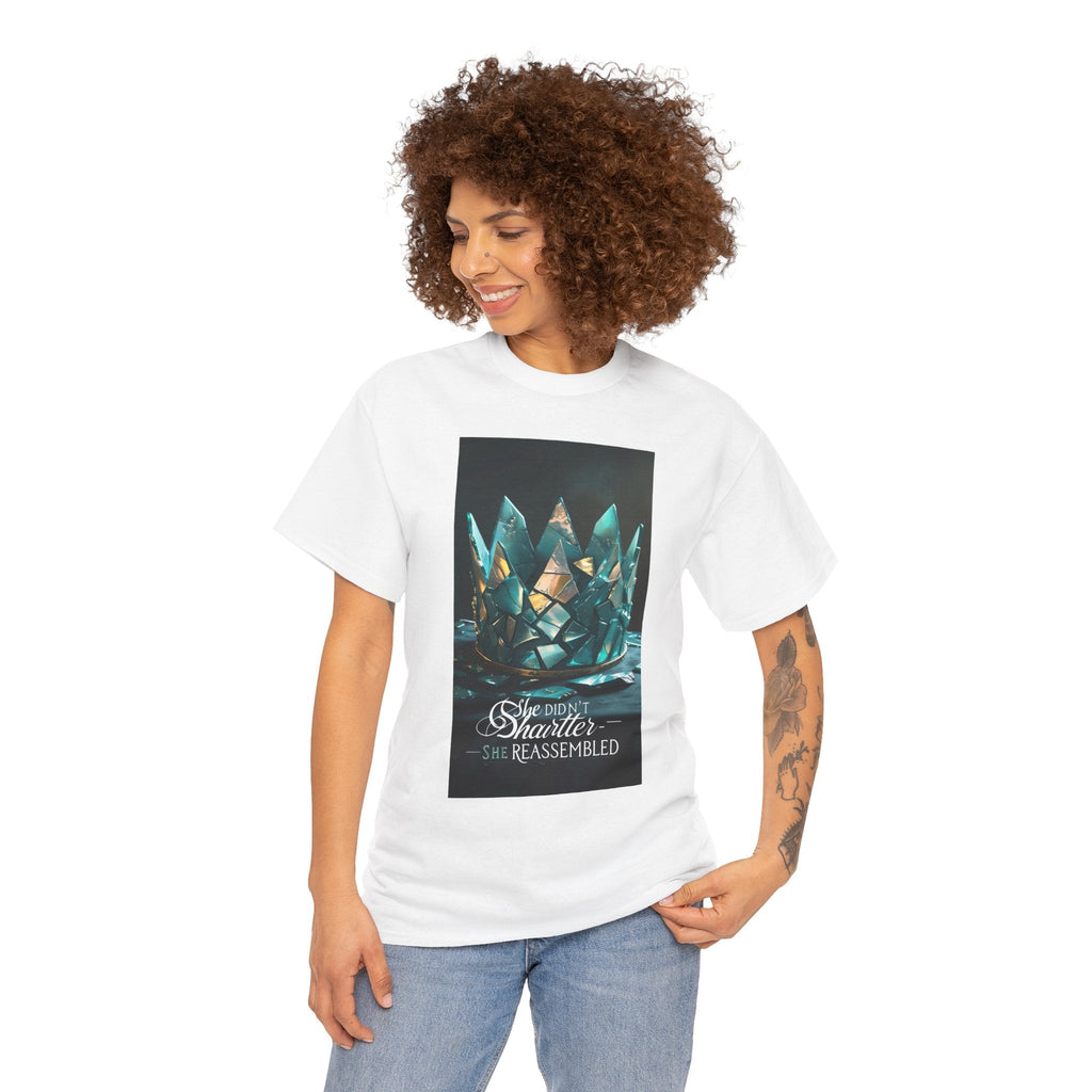 Stunning Crystal Crown Tee, Graphic T-Shirt, Unisex Cotton Top, Unique Gift, Fantasy Apparel, Holiday T-Shirt Printify