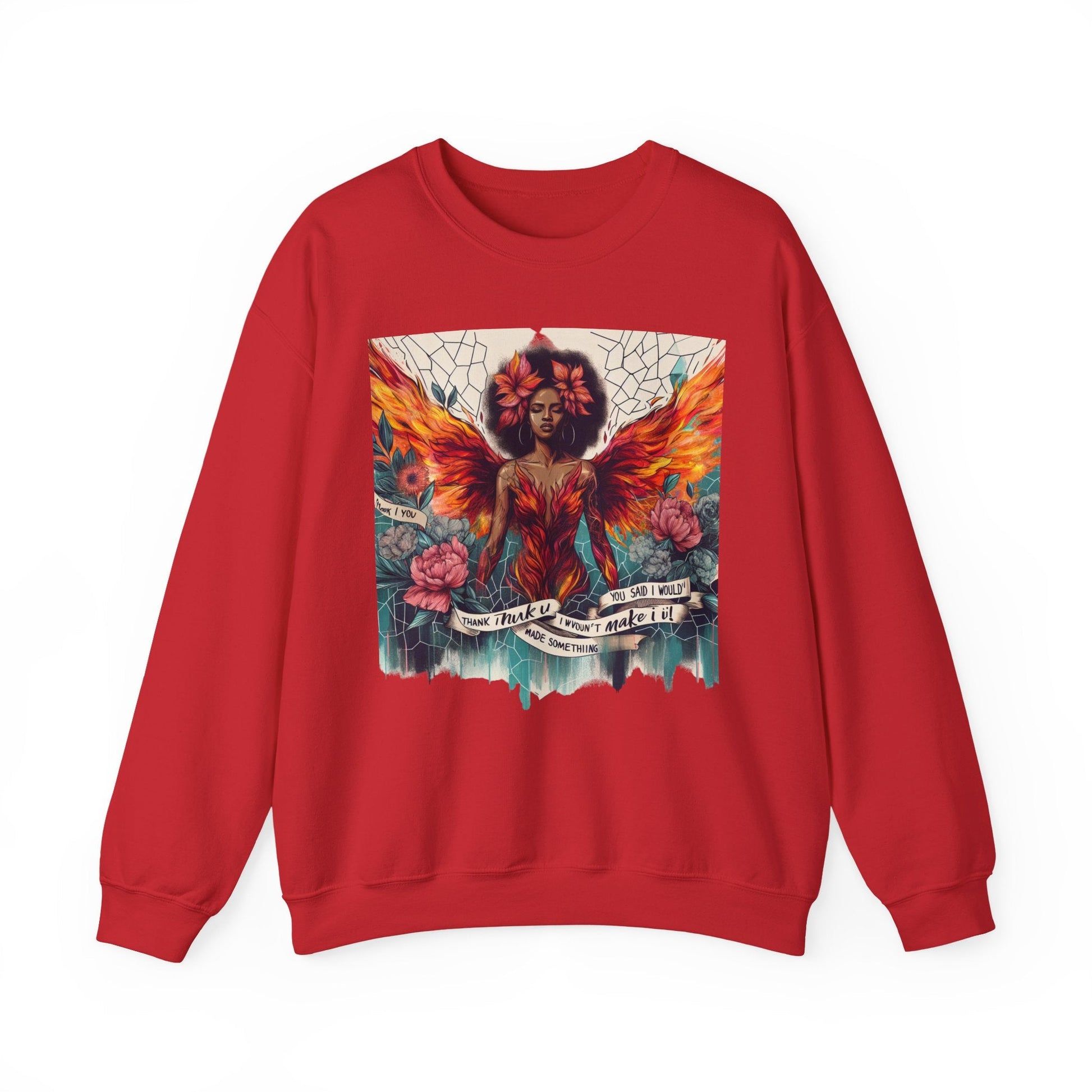 Artistic Phoenix Crewneck Sweatshirt - Cozy Unisex Apparel, Perfect for Casual Wear, Gift for Art Lovers, Birthday, Warmth & Style Printify