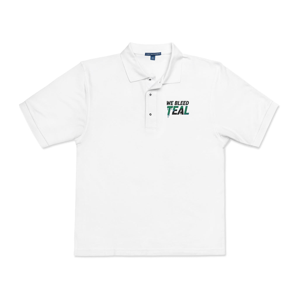 Teal Embroidered Unisex Polo Shirt | Casual Wear, Gift for Sports Fans, Teal Awareness, Everyday Style, Unisex Fashion