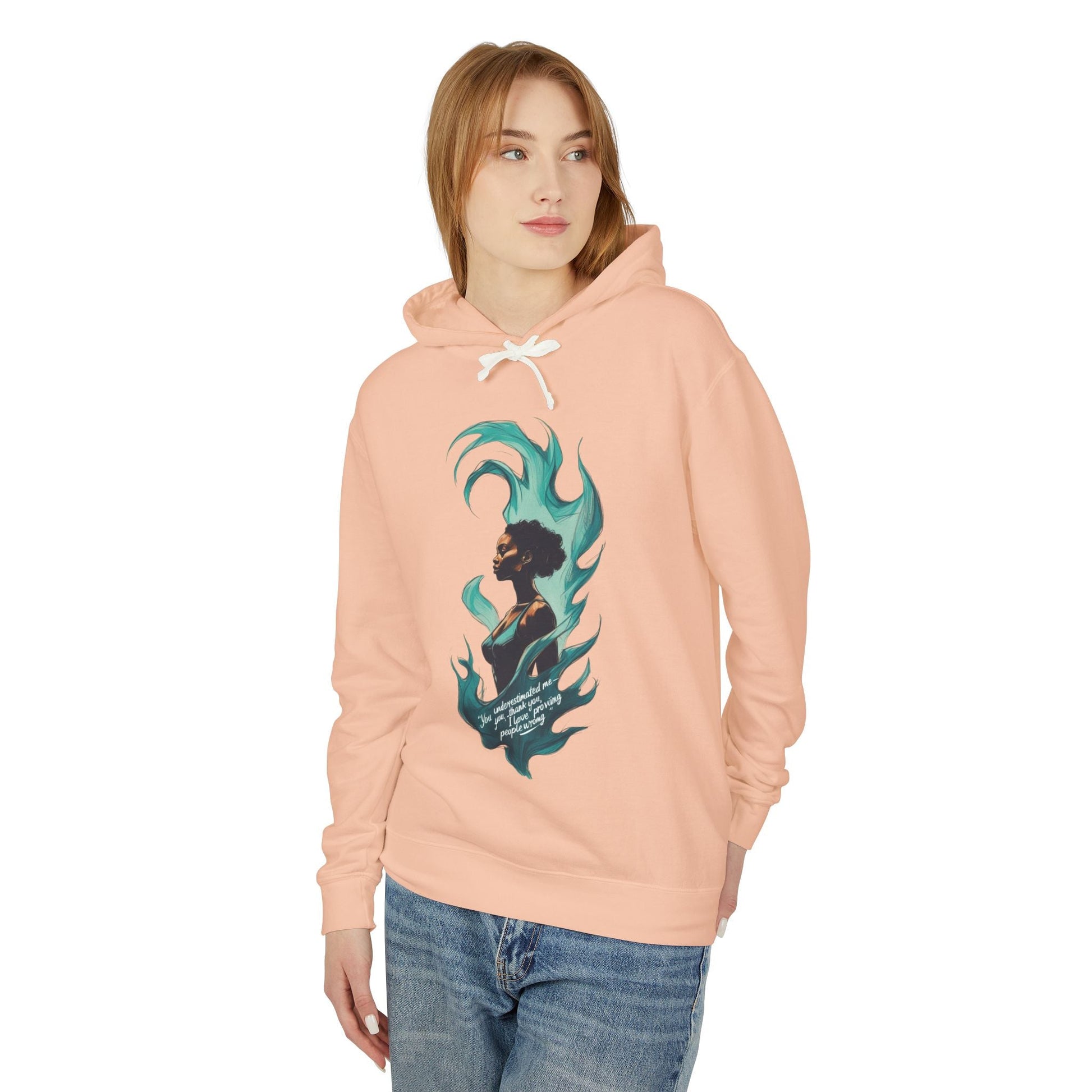 Bohemian Chic Unisex Lightweight Hooded Sweatshirt, Stylish Gift for Her, Art-Inspired Hoodie, Cozy Casual Wear, Unique Layering Piece Printify