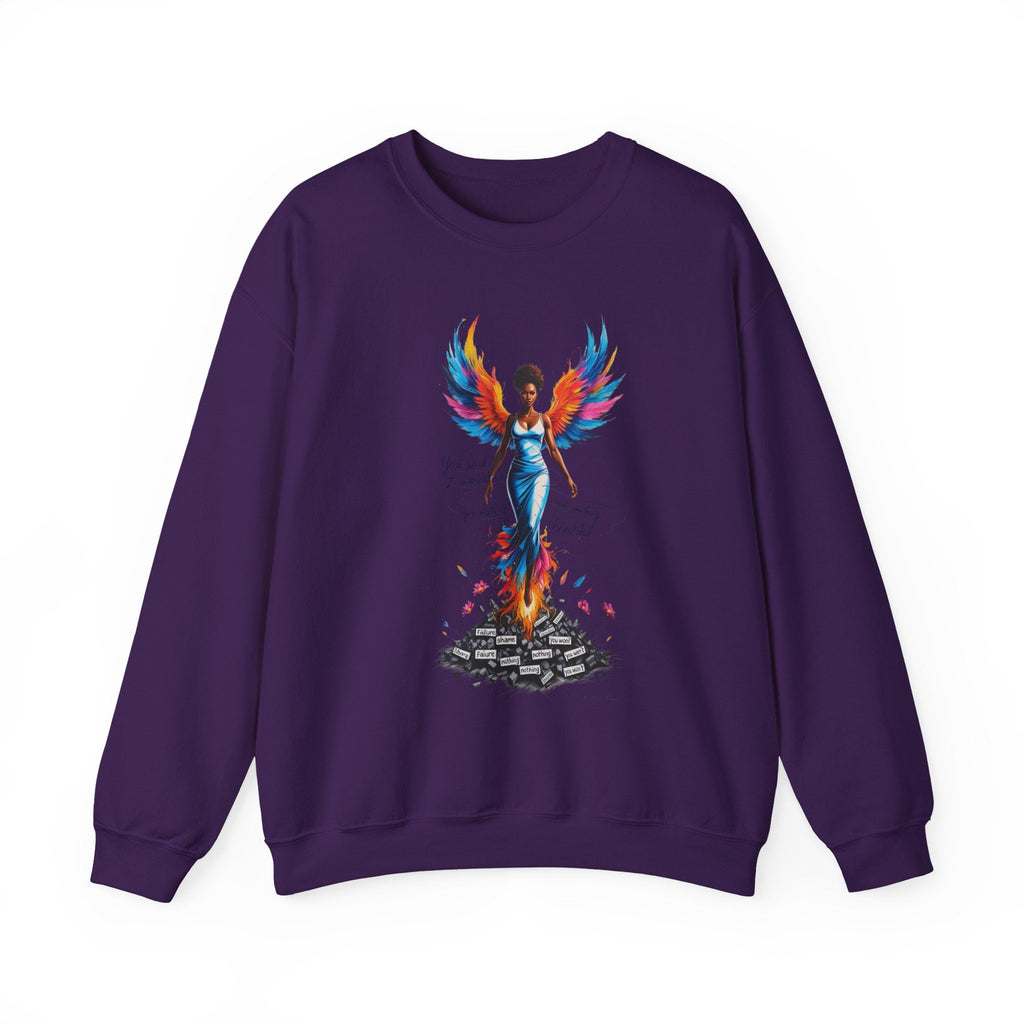 Phoenix Rising Sweatshirt - Inspirational Unisex Crewneck for Empowerment, Gift for Her, Motivational Apparel, Cozy Casual Wear, [...] Printify